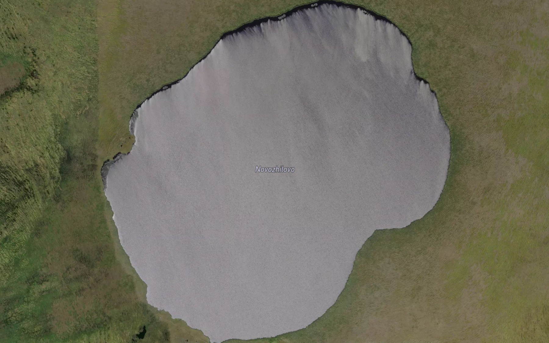 Satellite map of the Ozero Novozhilovo