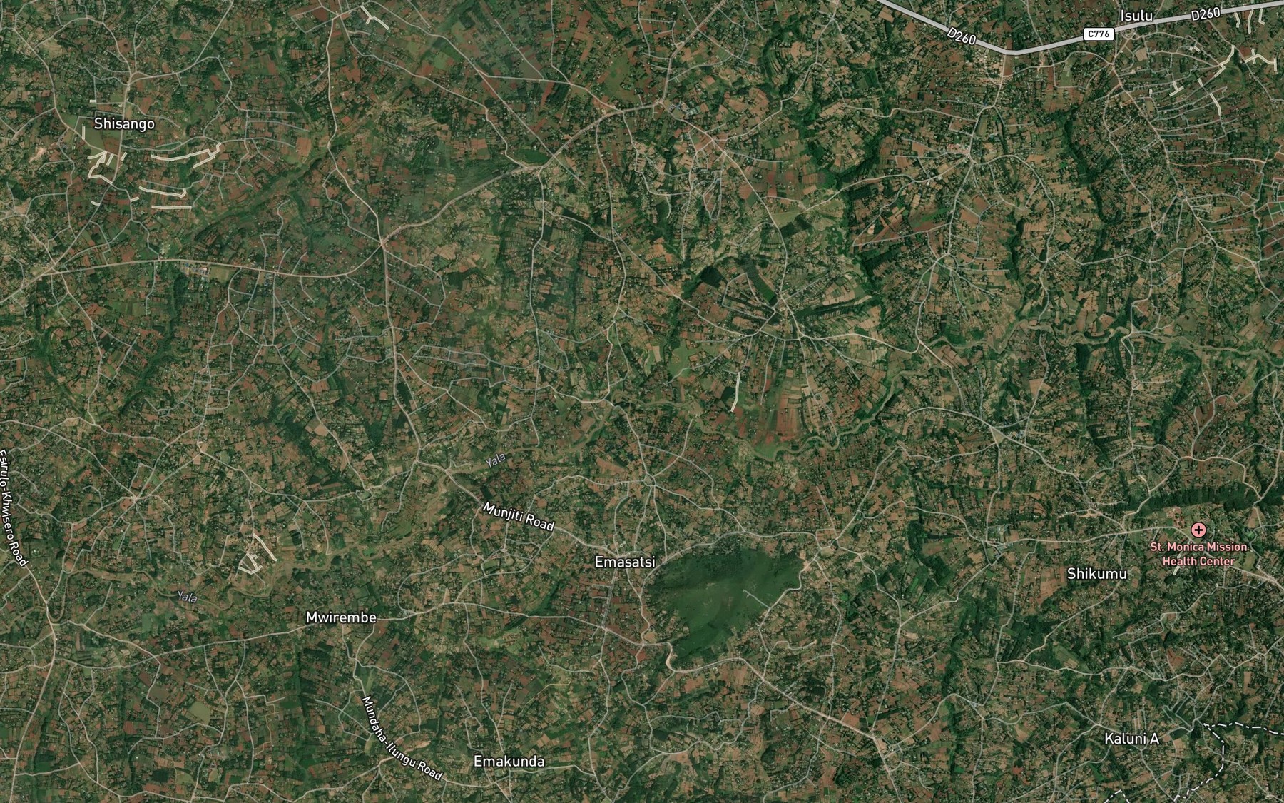 Satellite map of the Garagoli