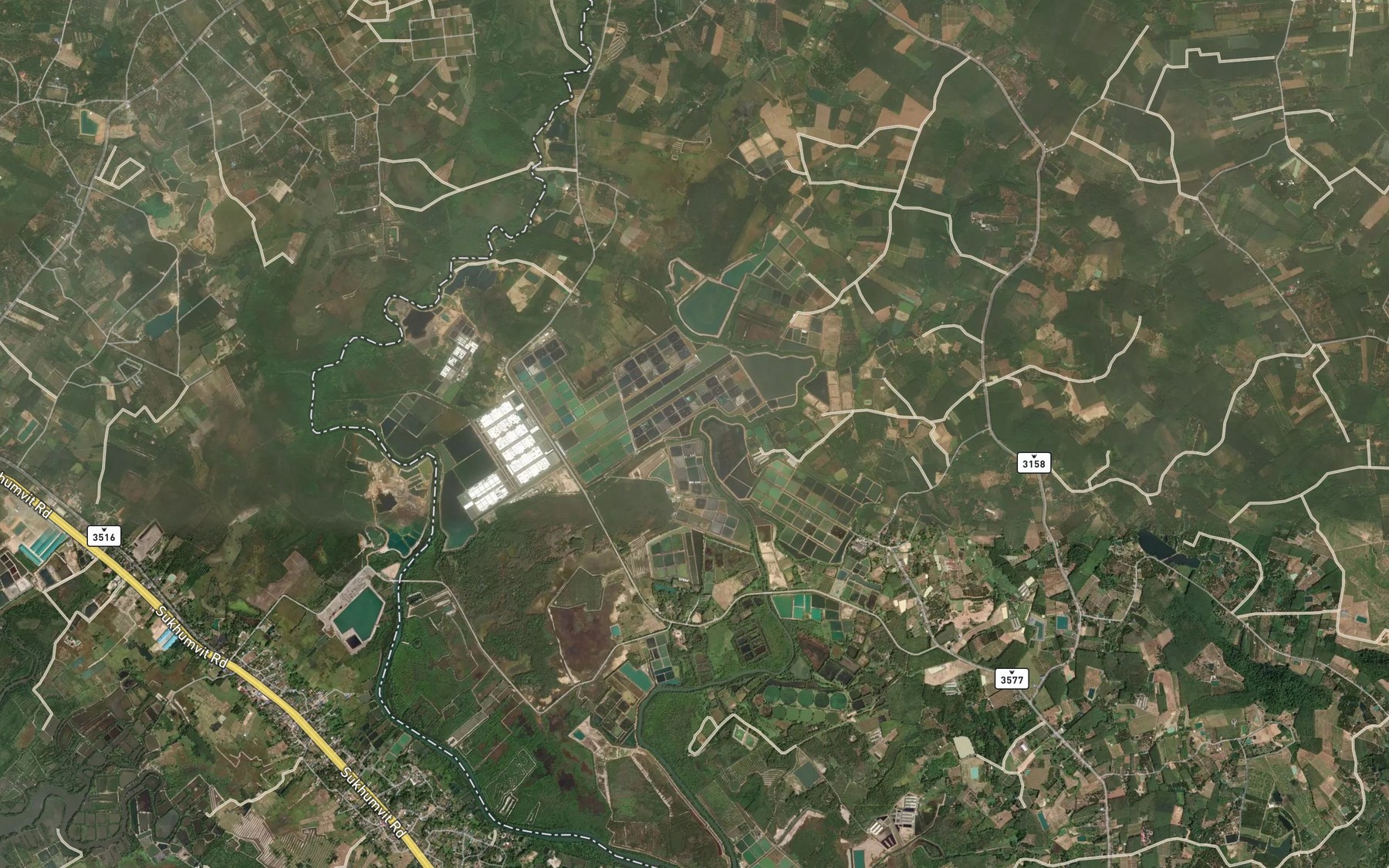 Satellite map of the Khlong Po
