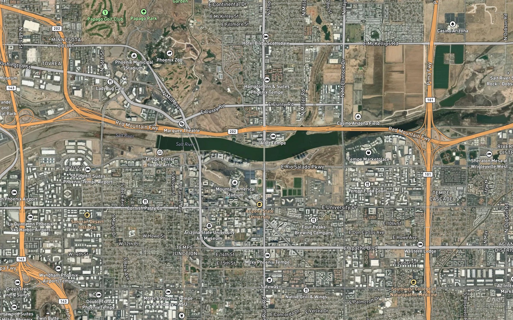 Satellite map of the Spot 3