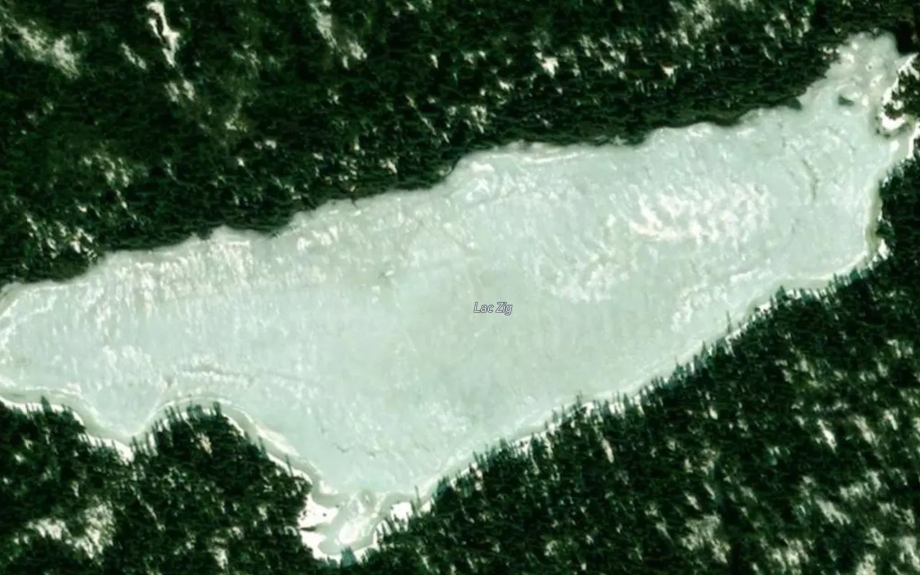 Satellite map of the Lac Zig