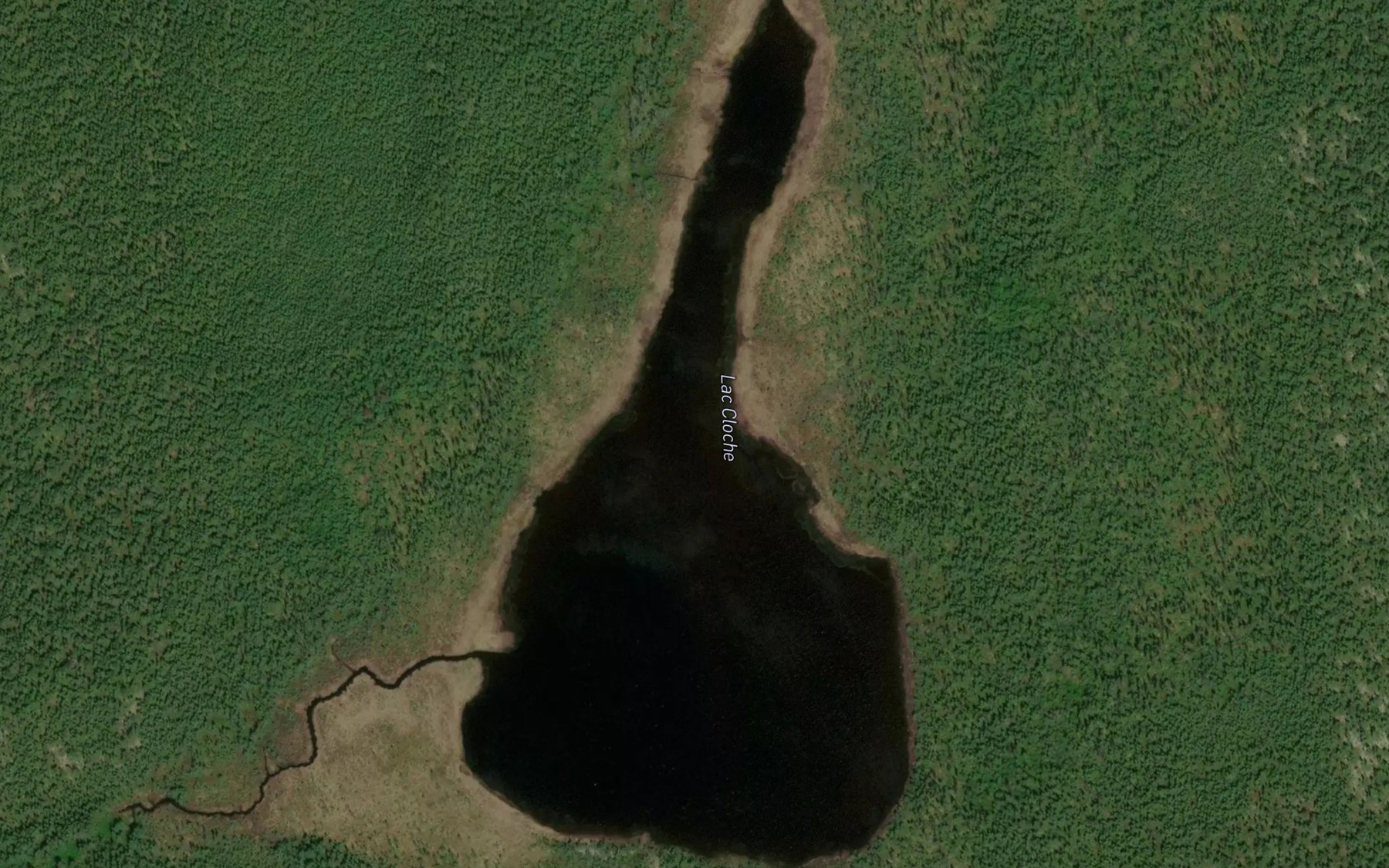 Satellite map of the Lac Cloche