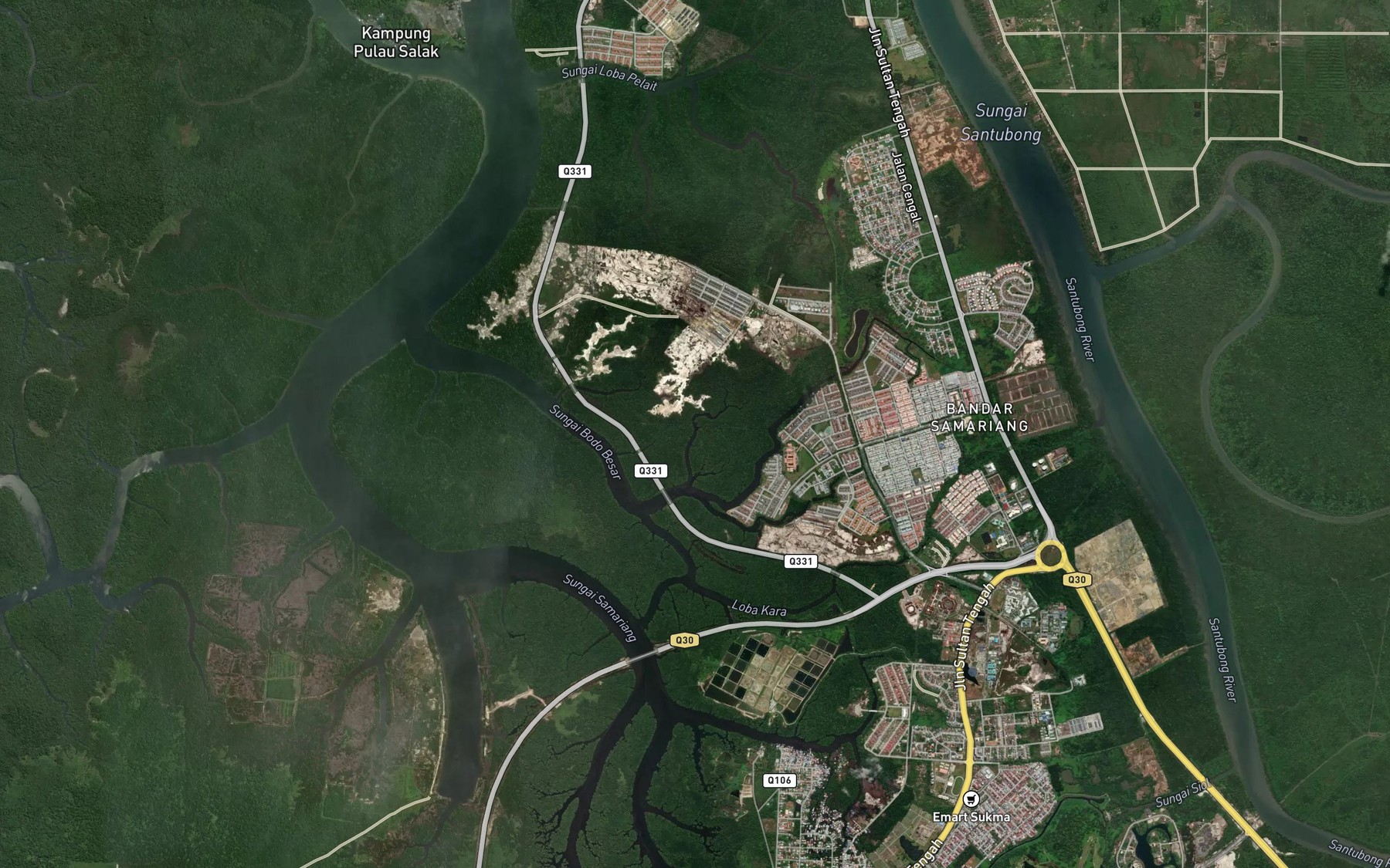 Satellite map of the Sungai Nyireh