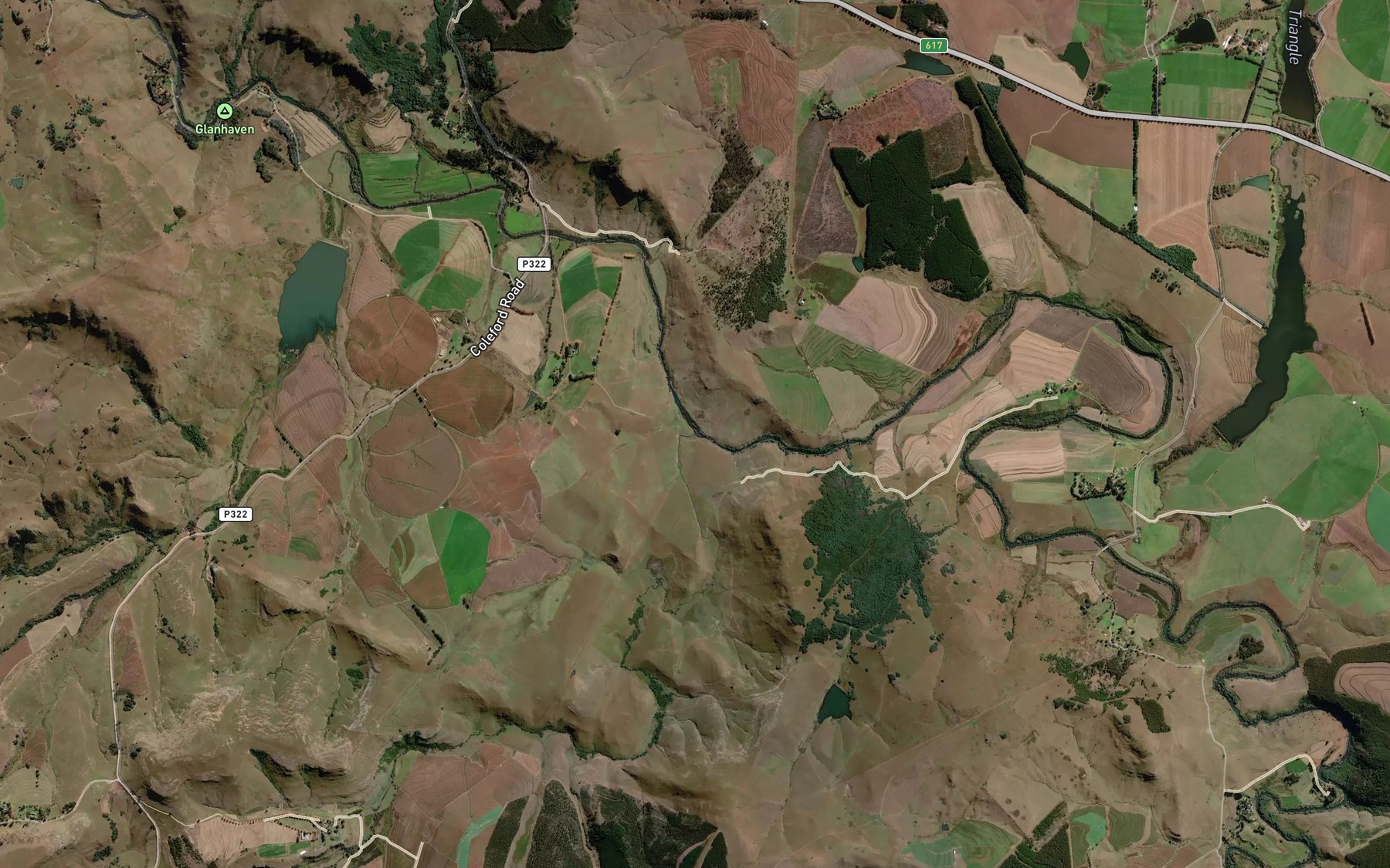 Satellite map of the iKhamanzi