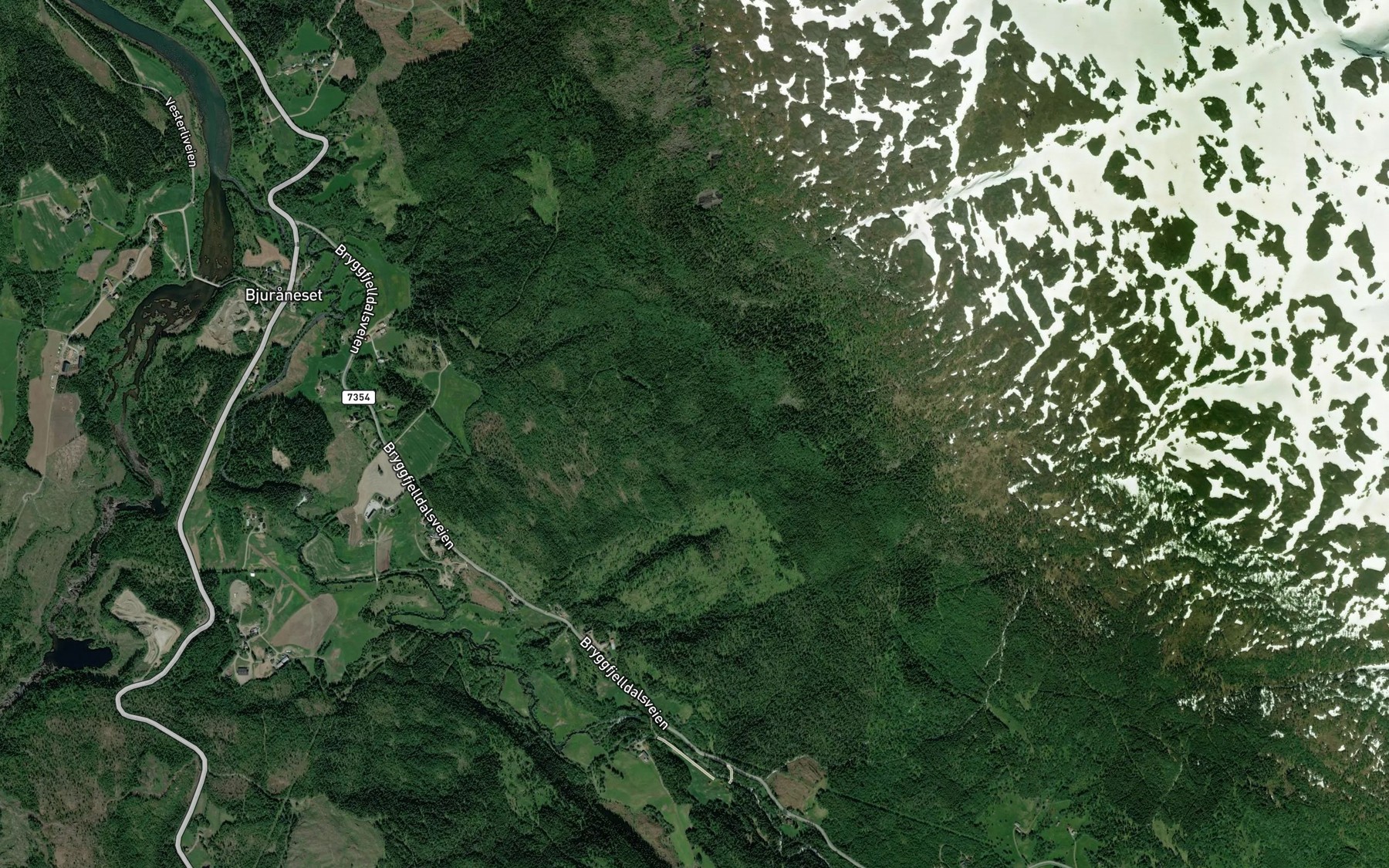 Satellite map of the Furuskogbekken