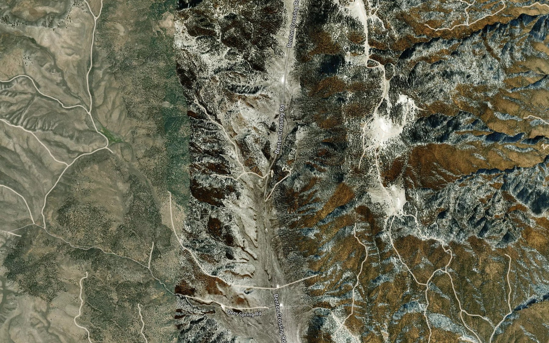 Satellite map of the Banner Springs