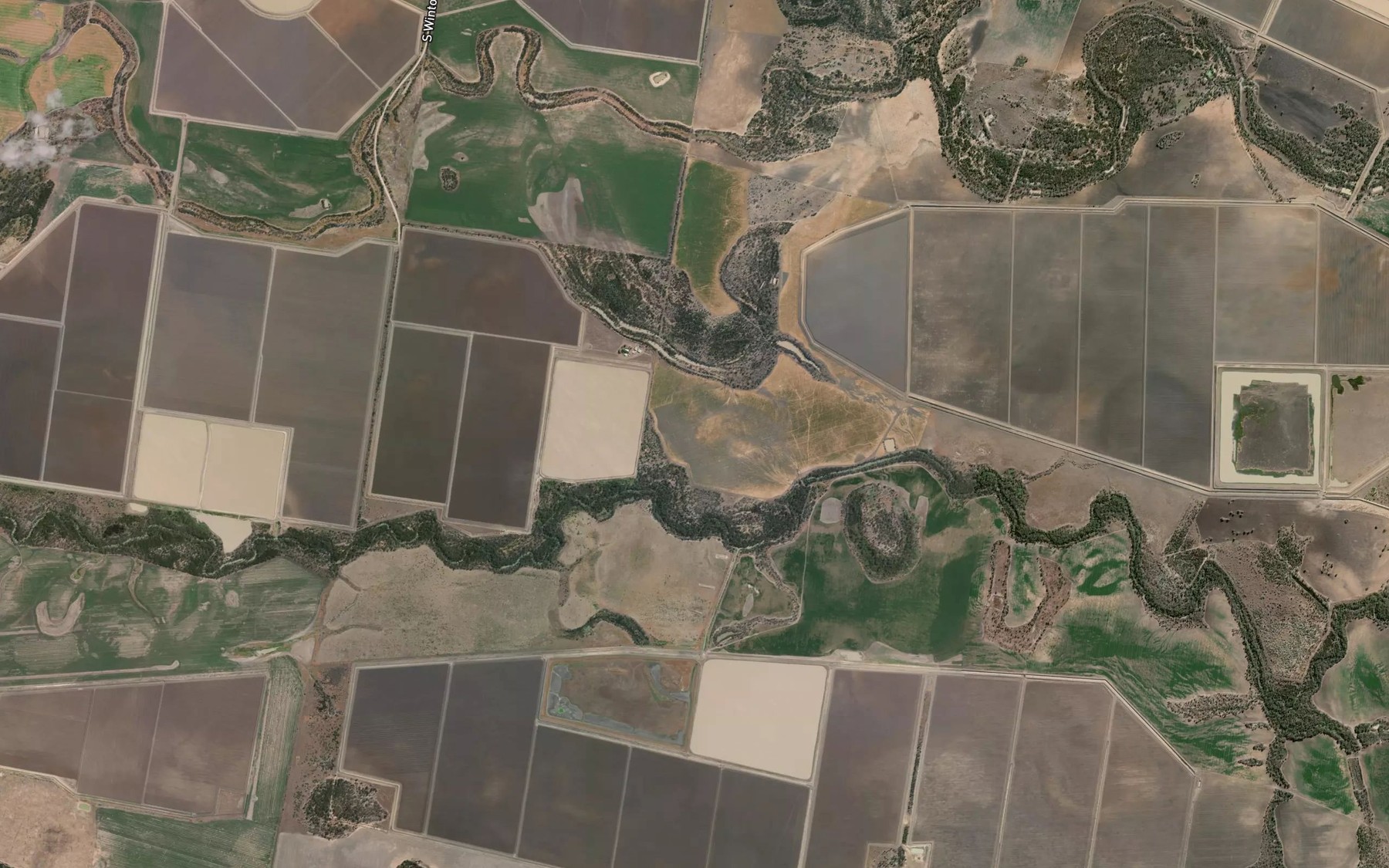 Satellite map of the Brendle Lagoon