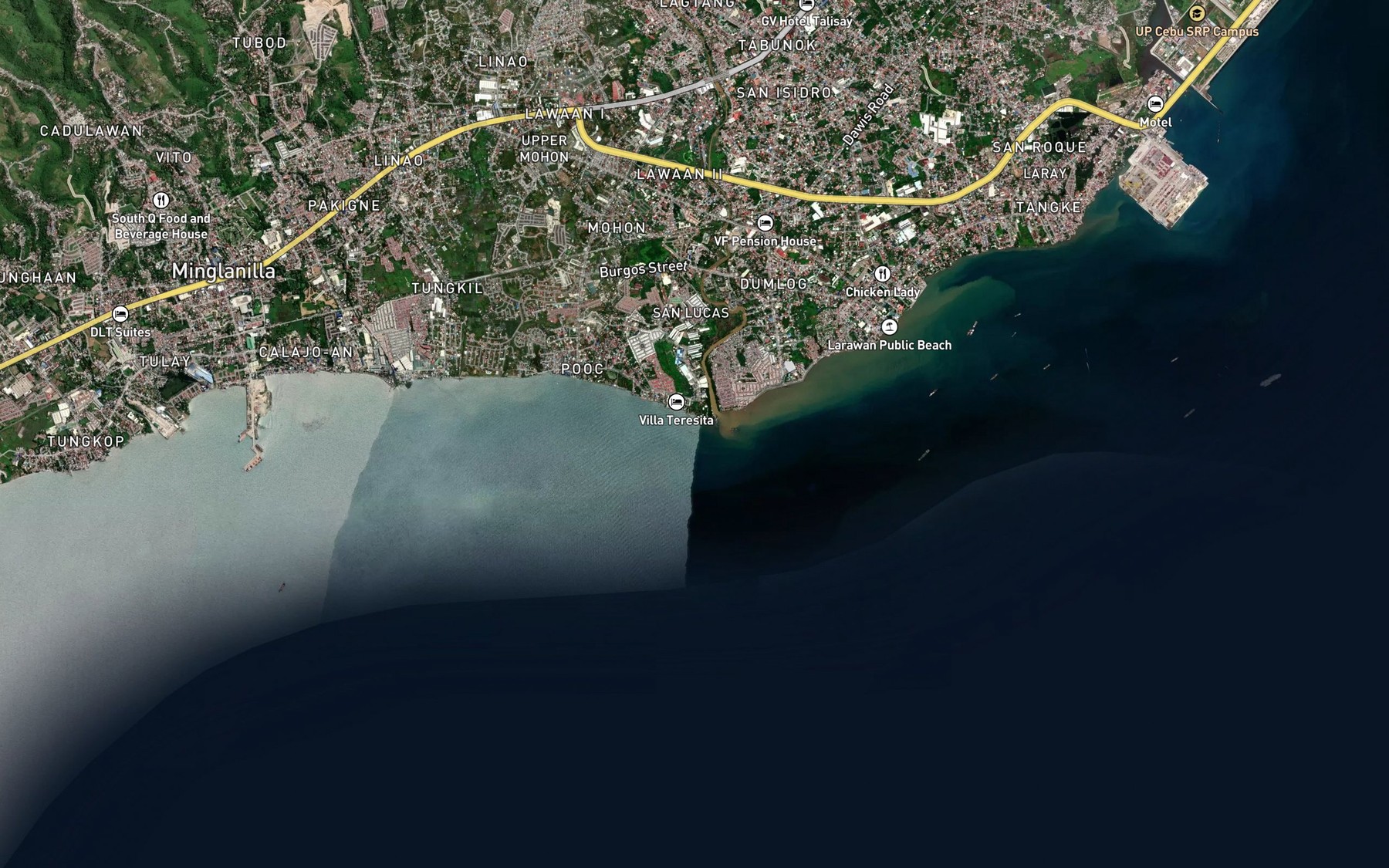Satellite map of the Cabancaban Creek