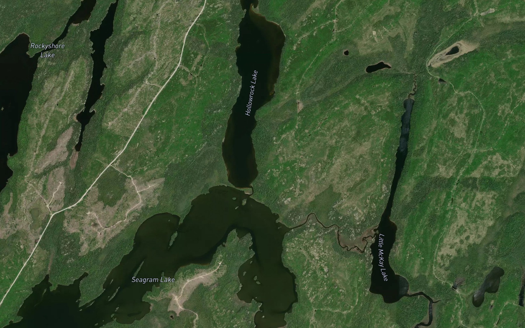Satellite map of the Norse Creek