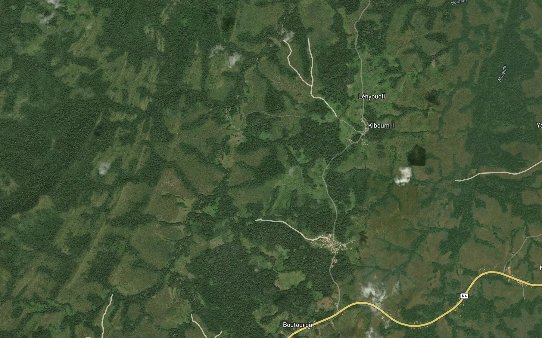 Satellite map of the Man