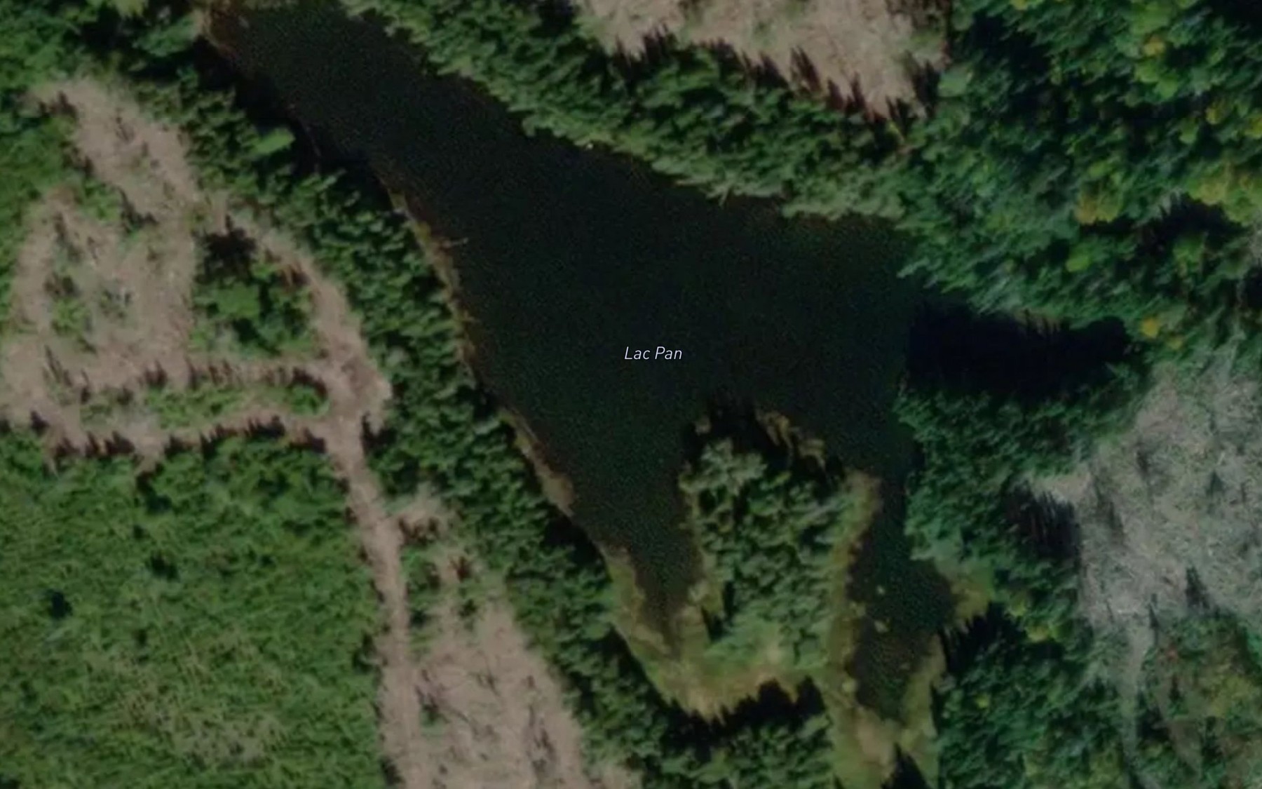 Satellite map of the Lac Pan