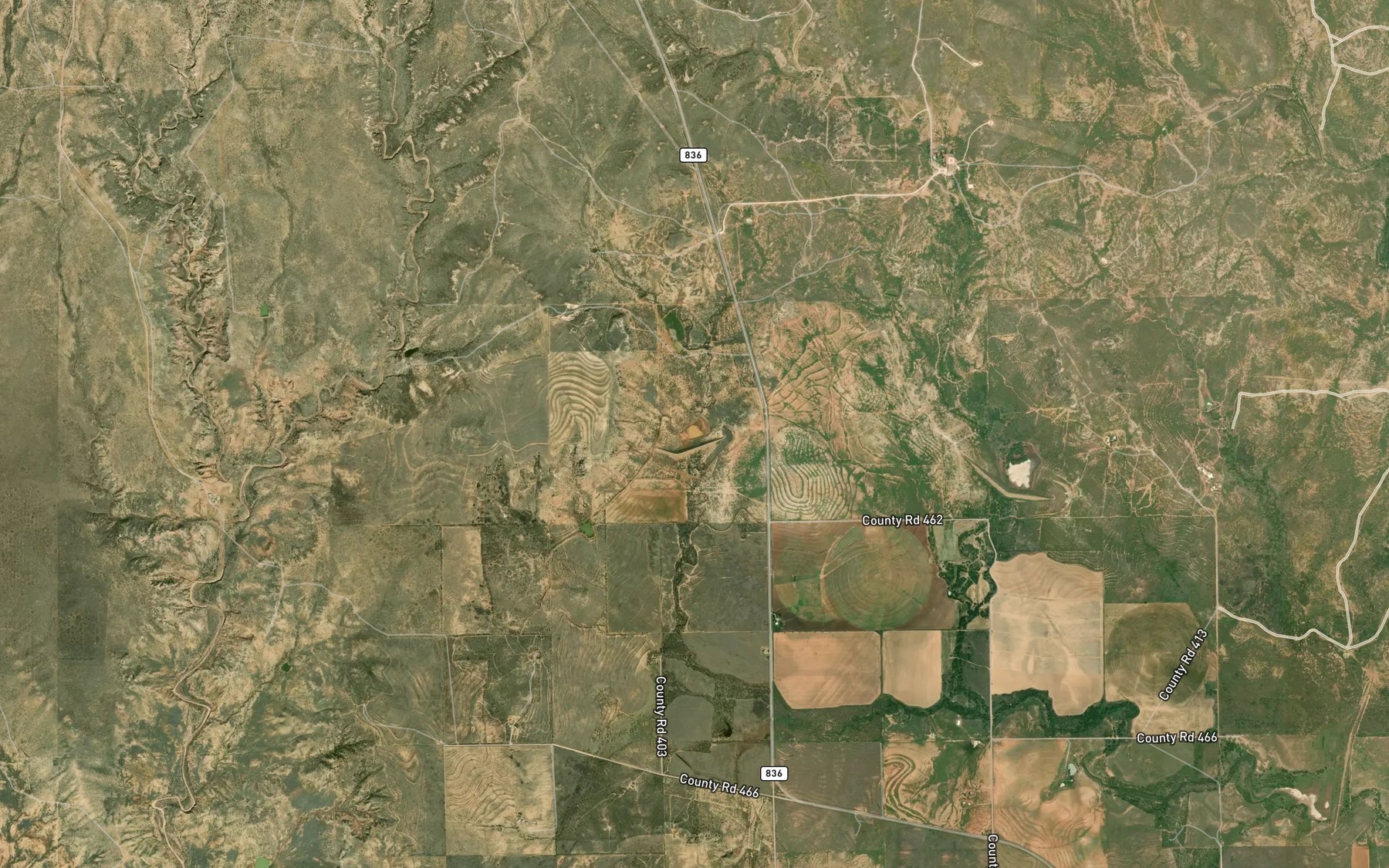 Satellite map of the Soil Conservation Service Site 6 Reservoir