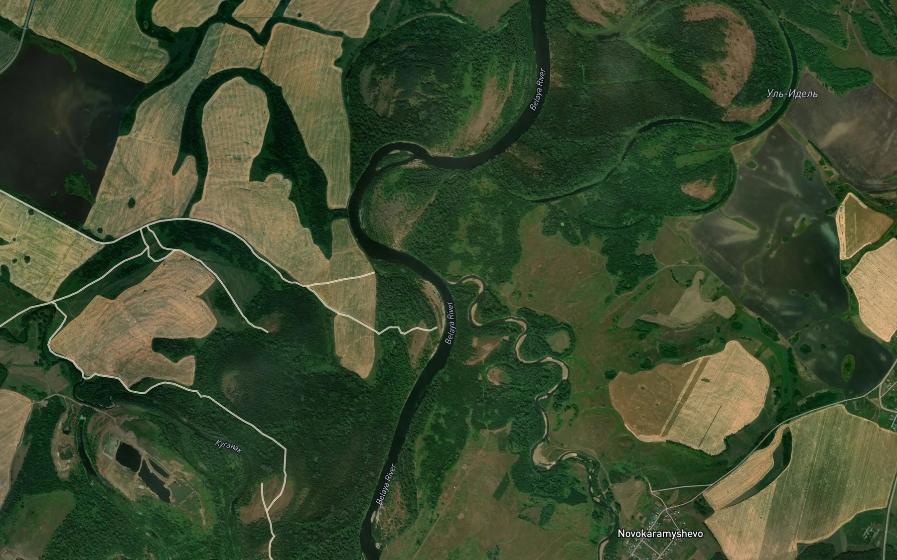 Satellite map of the Zigan