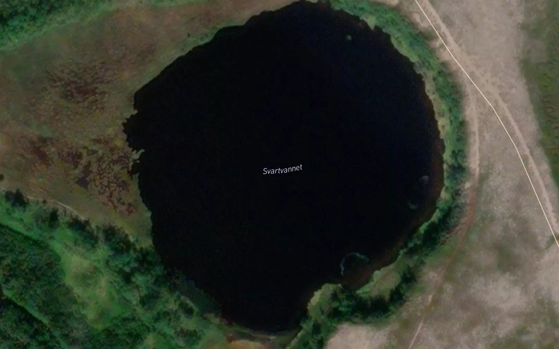 Satellite map of the Svartvatnet
