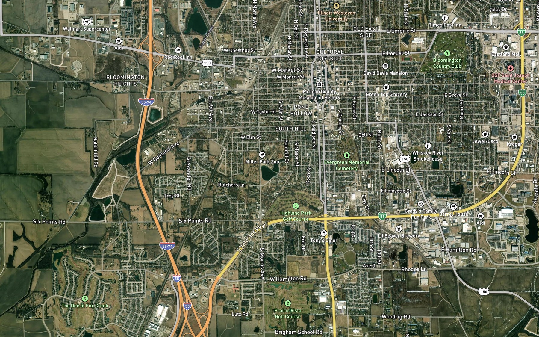 Satellite map of the Spot 3