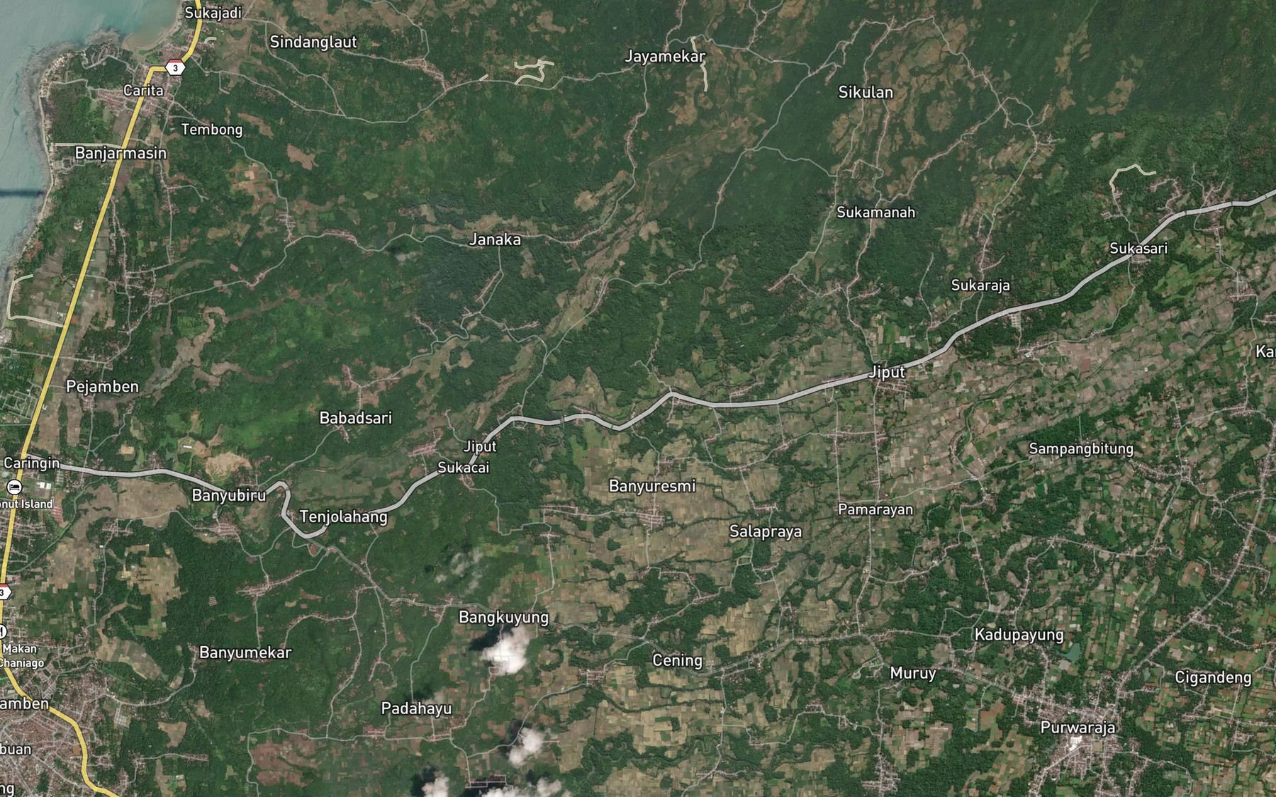 Satellite map of the Ci Punteunagung