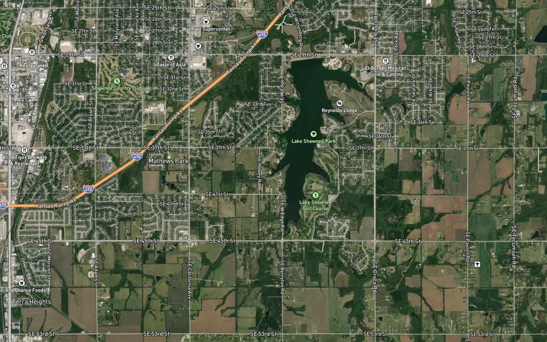 Satellite map of the Spot 2