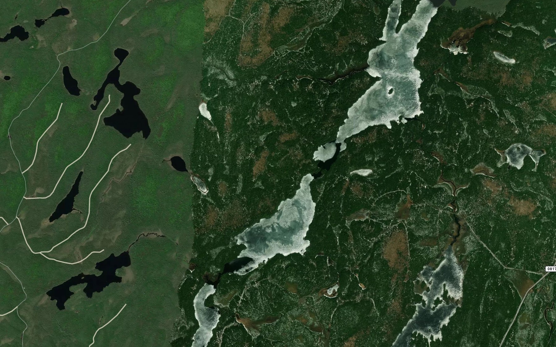 Satellite map of the Kaminihikokak