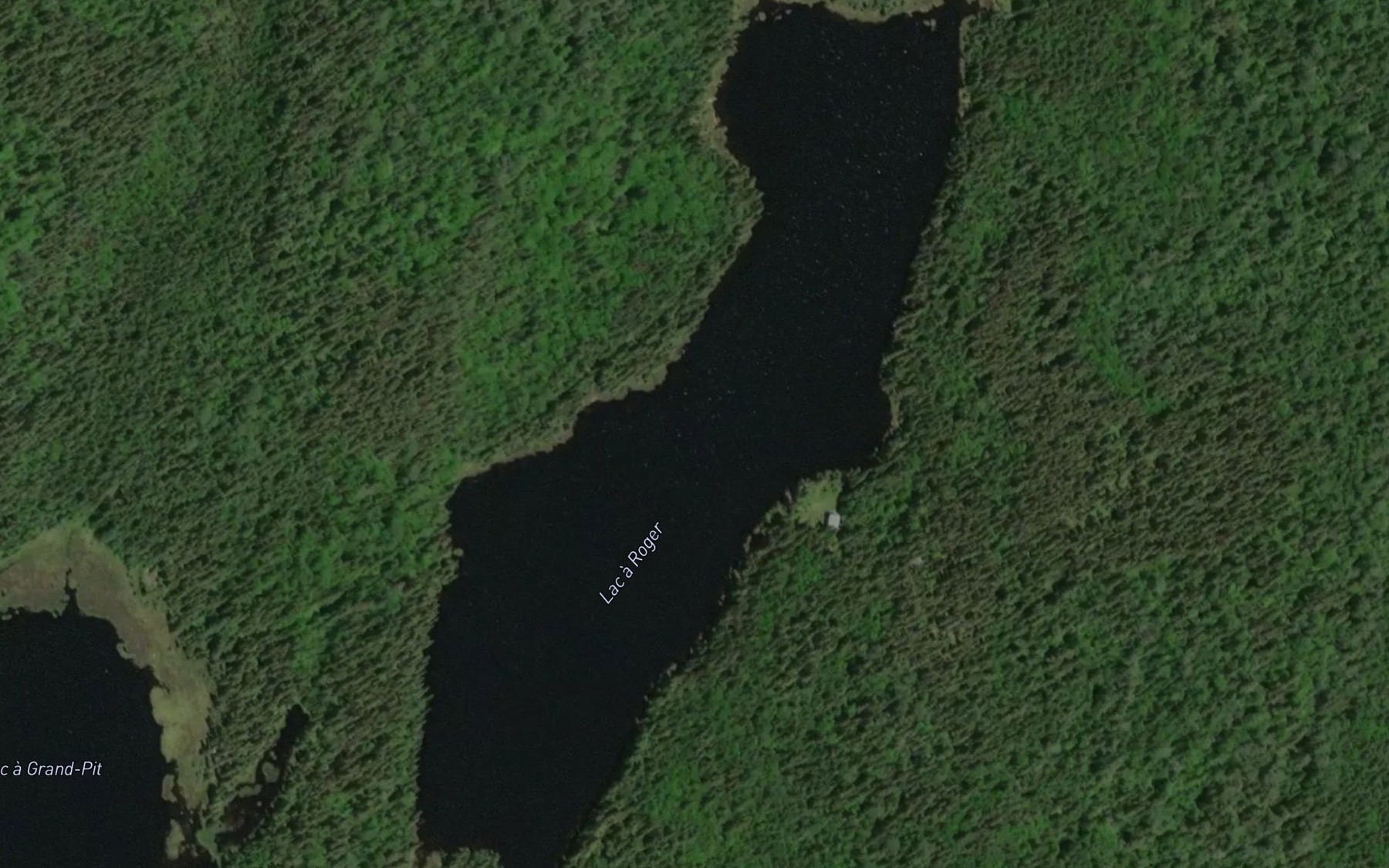 Satellite map of the Lac a Roger