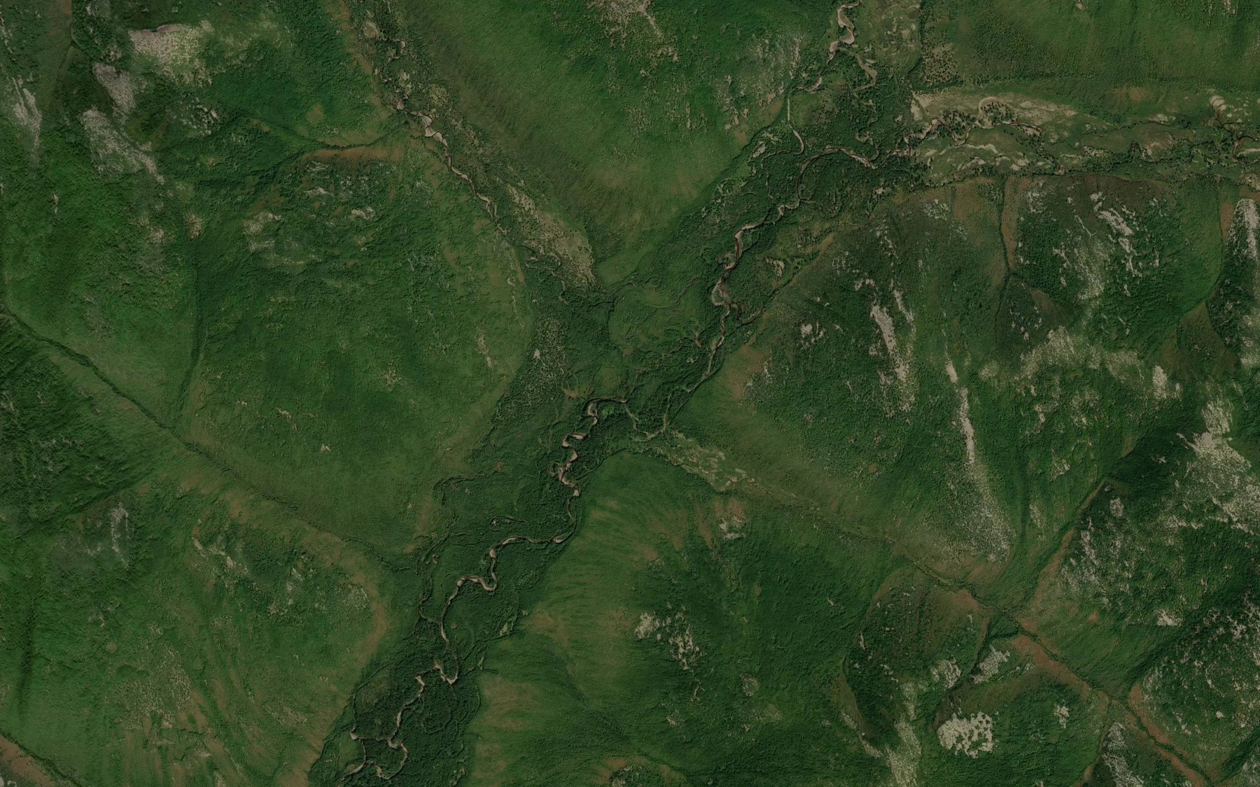 Satellite map of the Dzhangylakh