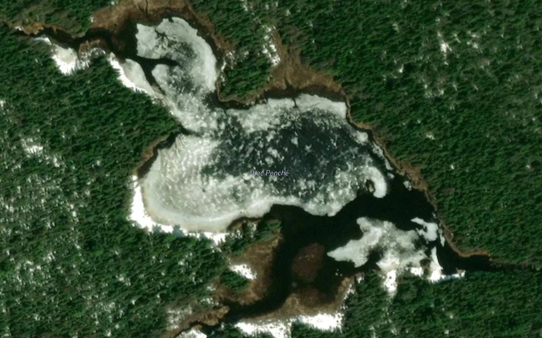 Satellite map of the Lac Penche
