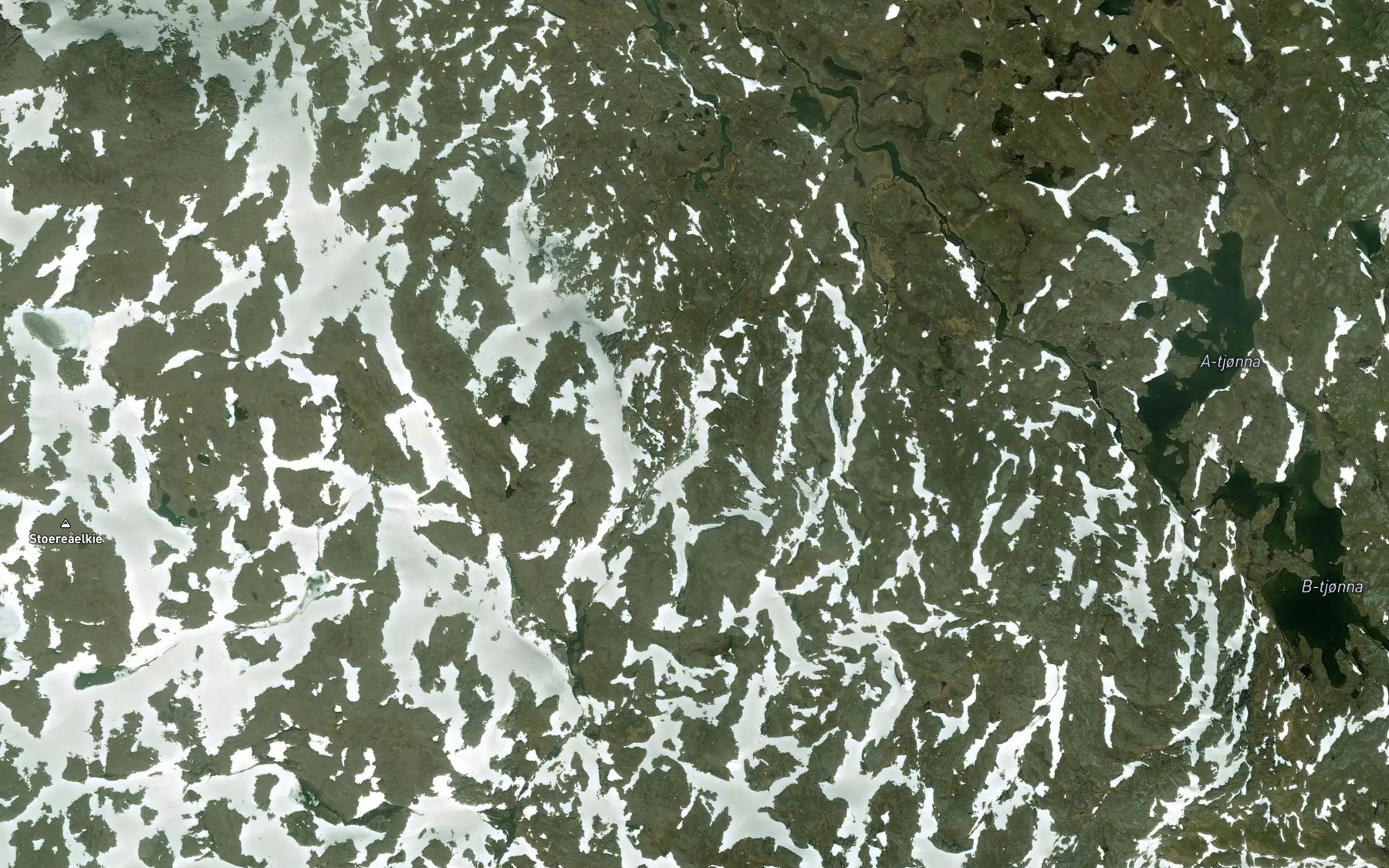 Satellite map of the Austre Storakselbekken