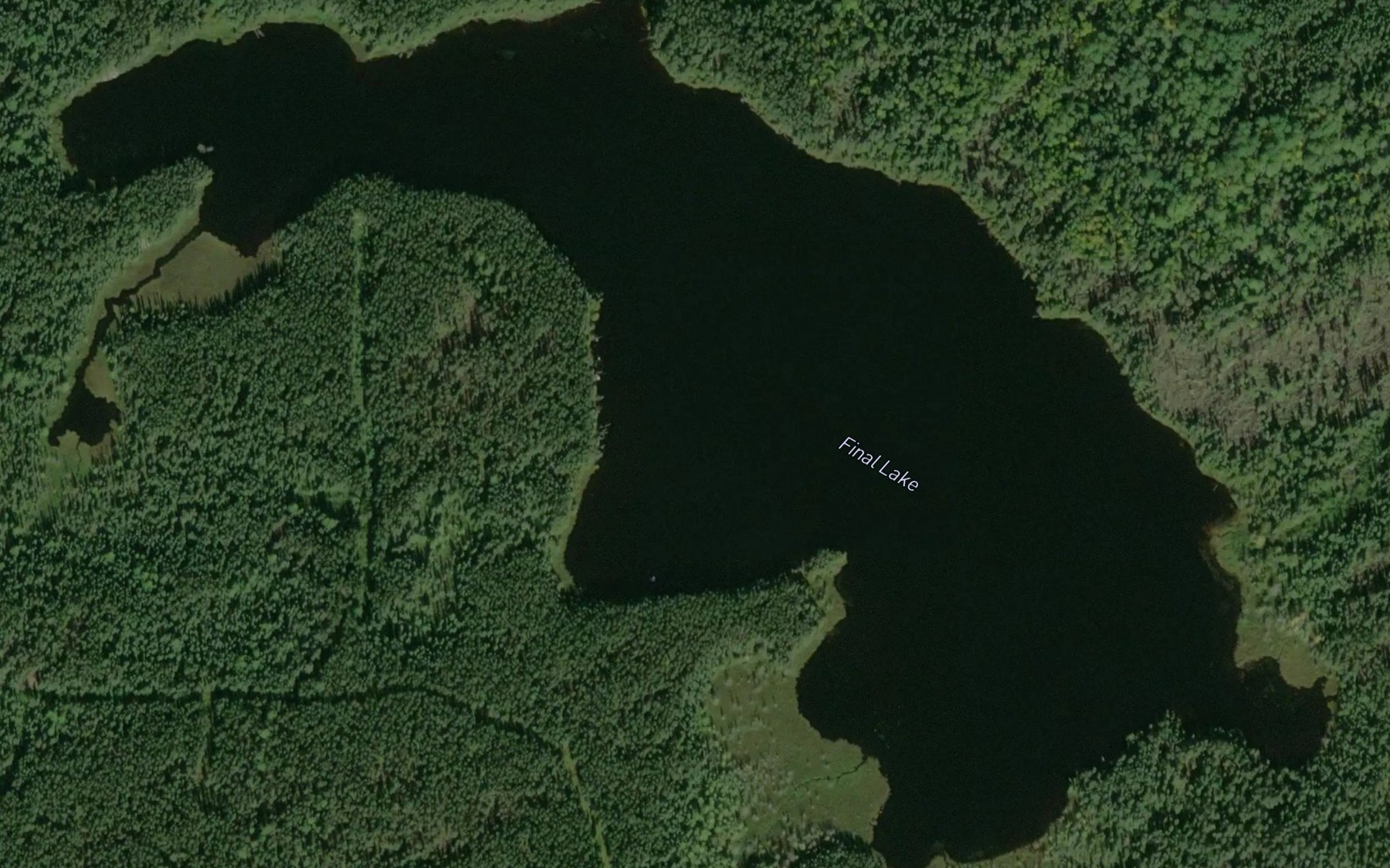 Satellite map of the Final Lake
