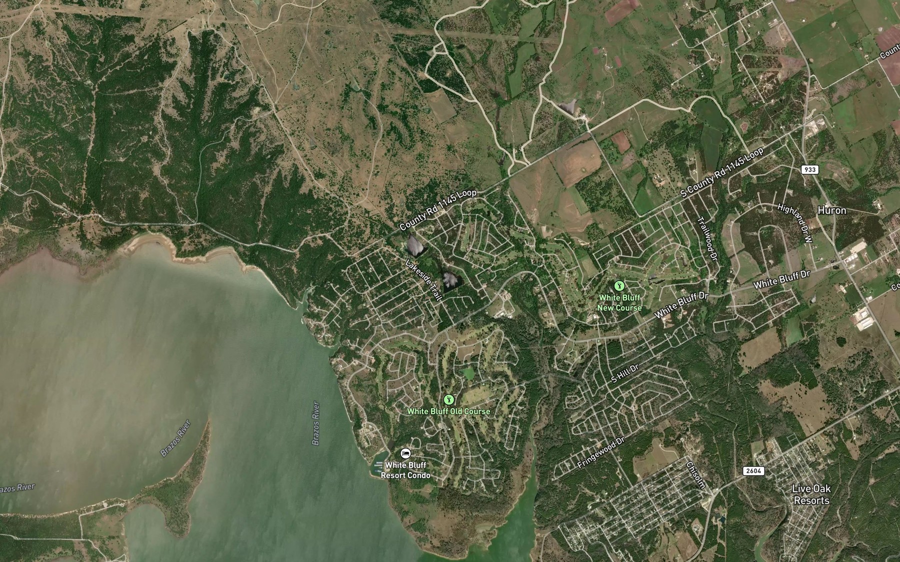 Satellite map of the Keenan Lake Number 2