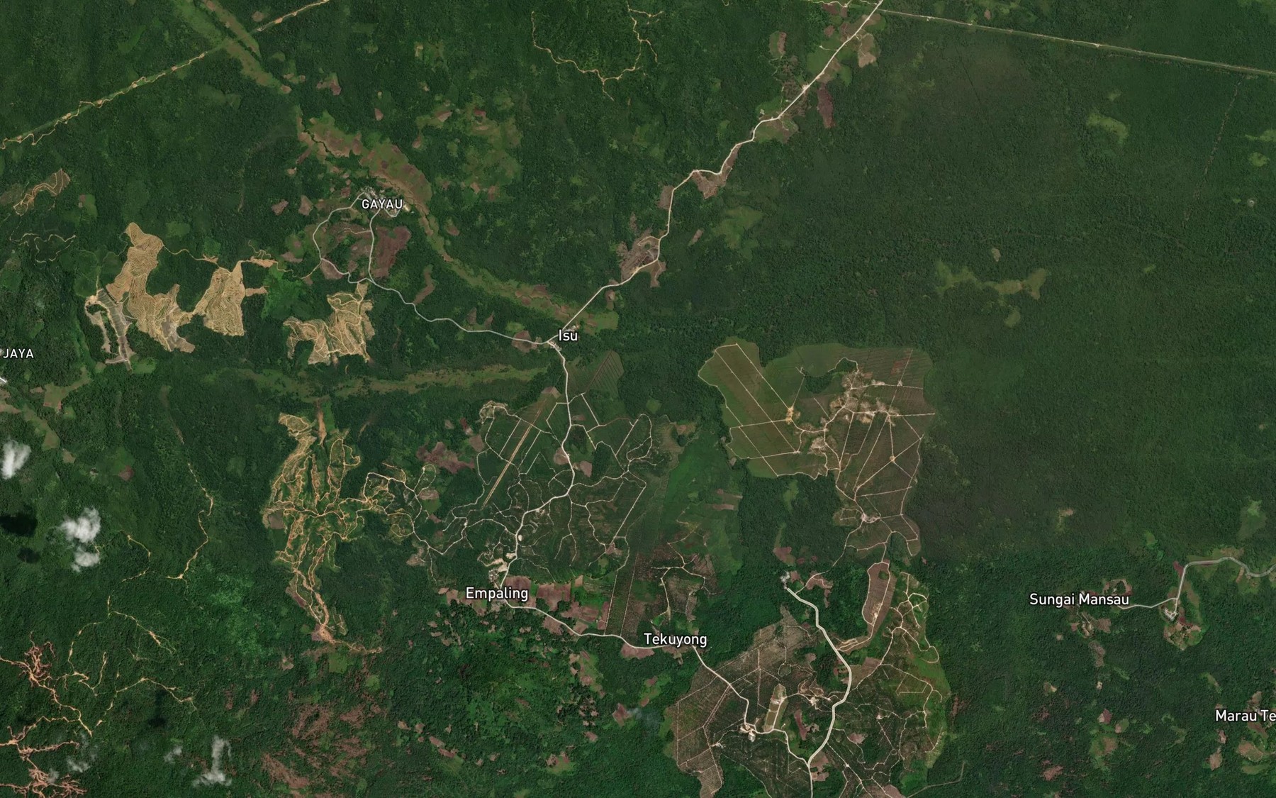Satellite map of the Sungai Kandis