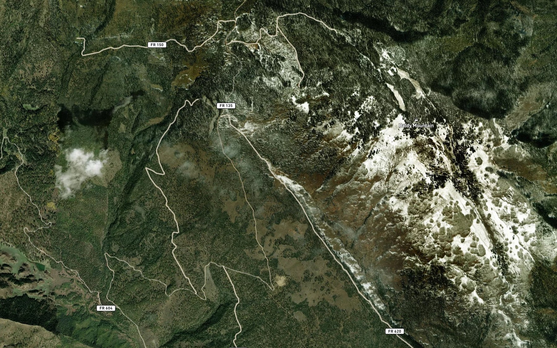 Satellite map of the Moonlick Spring Number 2