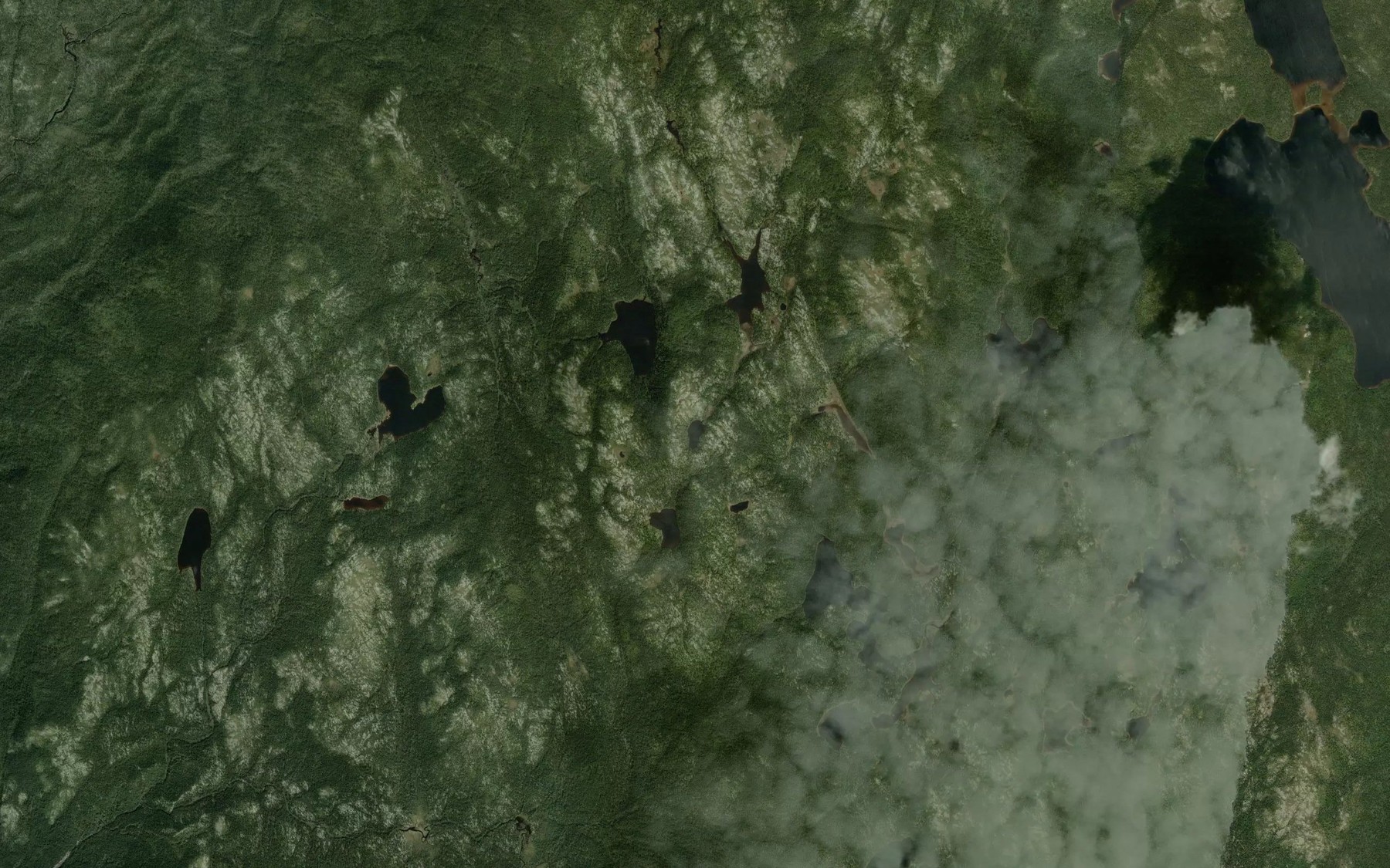Satellite map of the Lac de Lompan