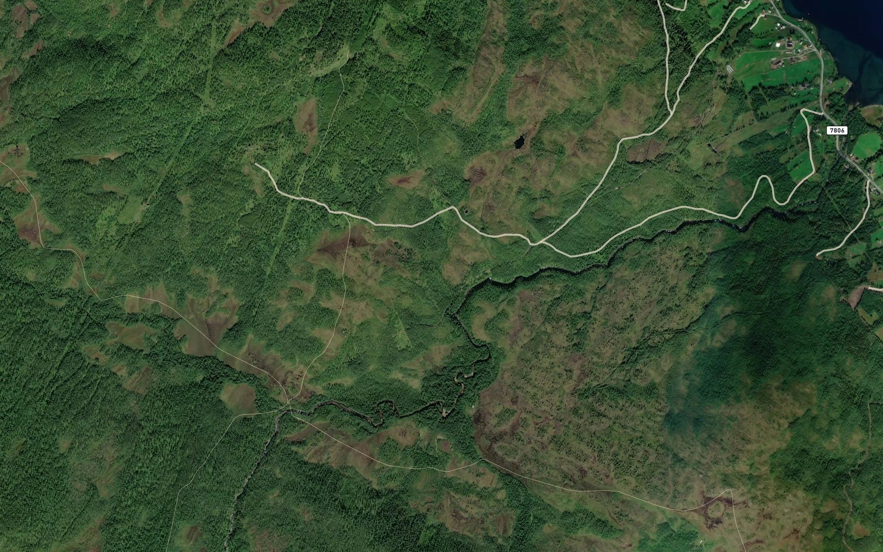 Satellite map of the Rendalsbekken