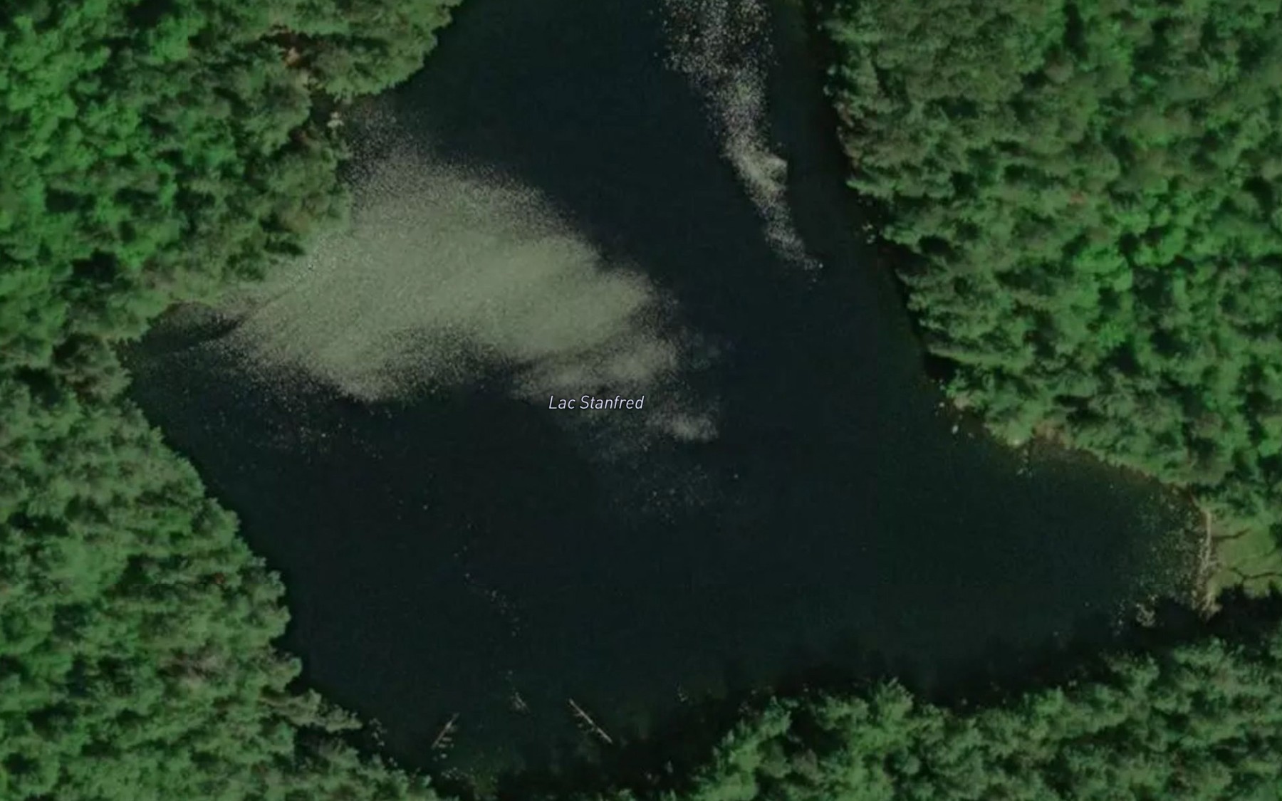 Satellite map of the Lac Stanfred