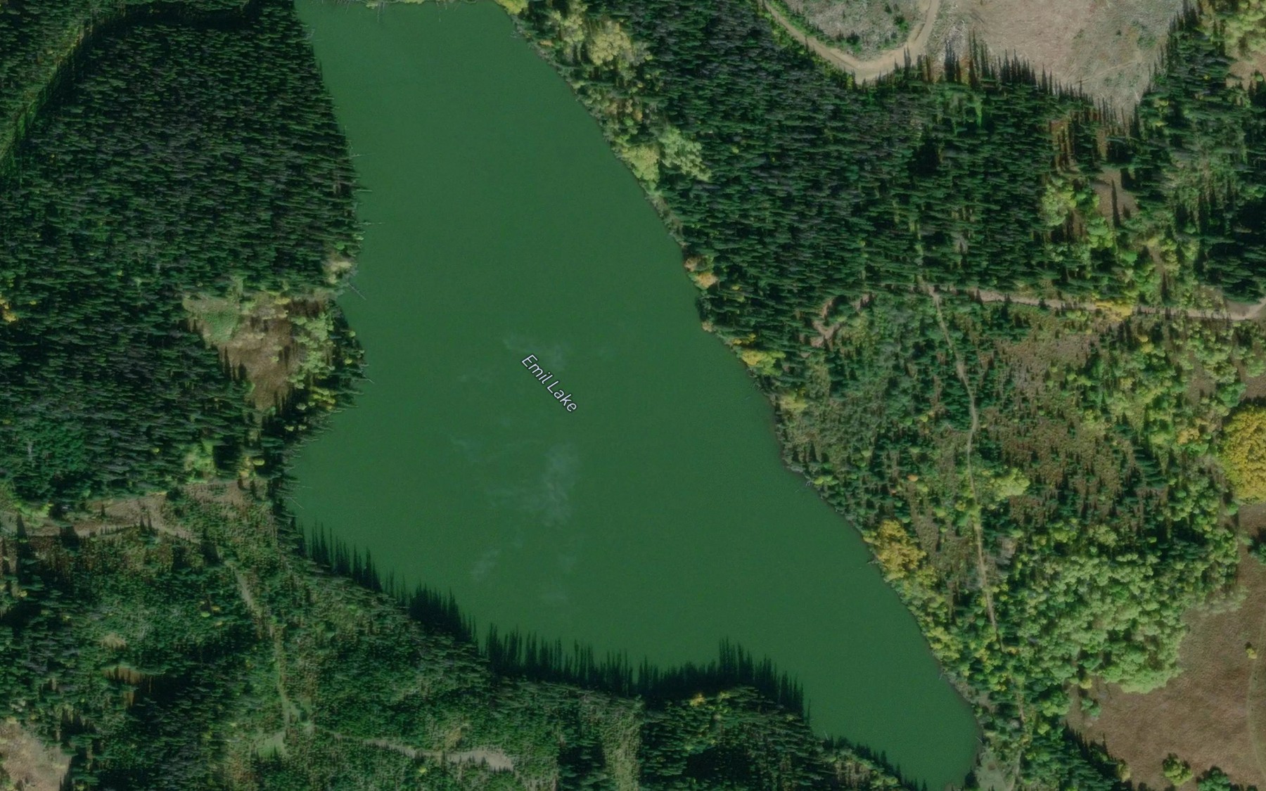 Satellite map of the Emil Lake