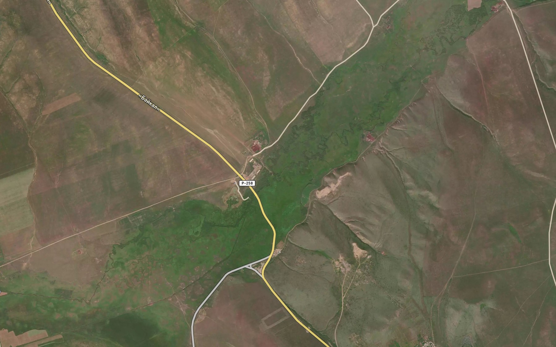 Satellite map of the Sukhaya