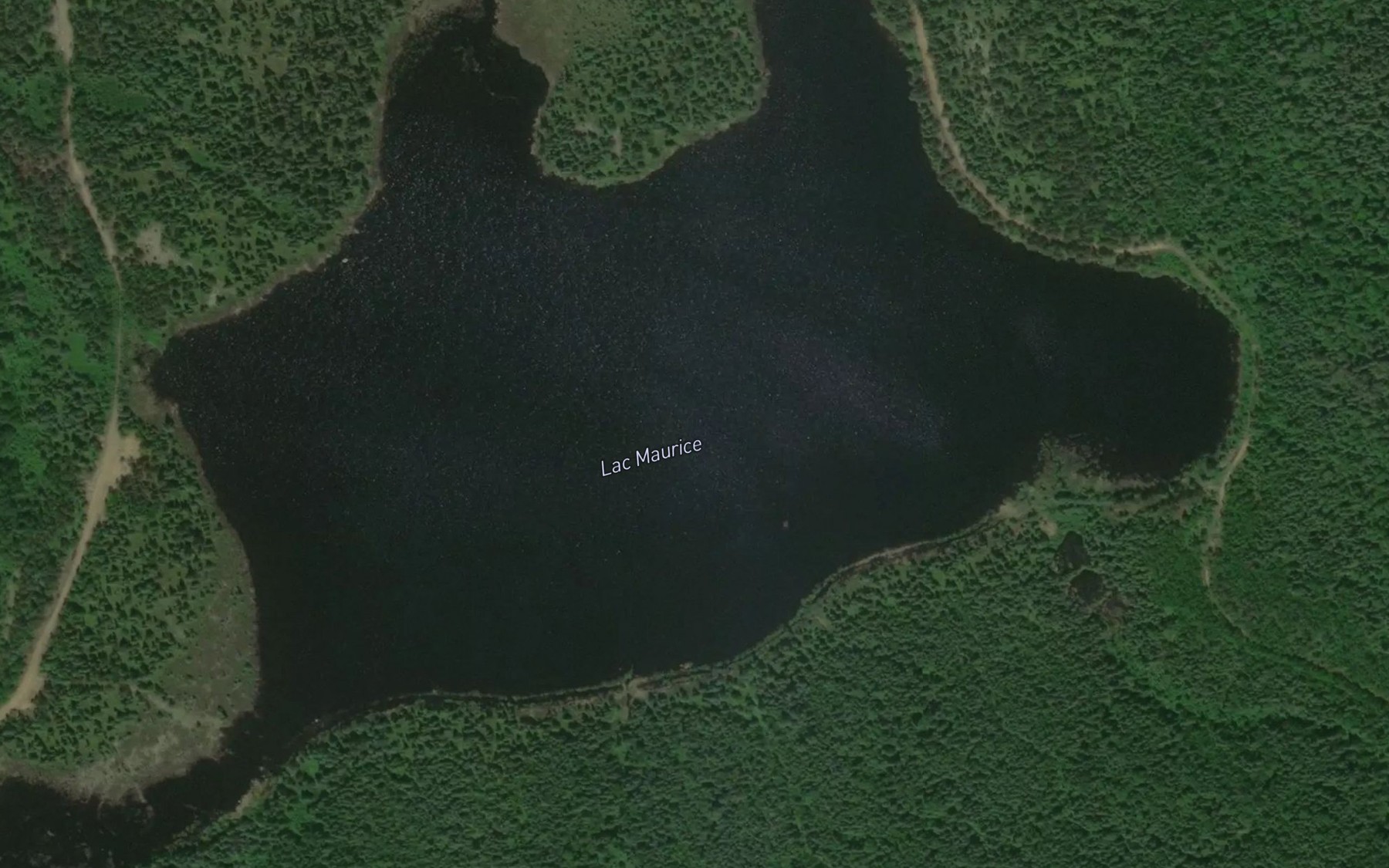 Satellite map of the Lac Maurice