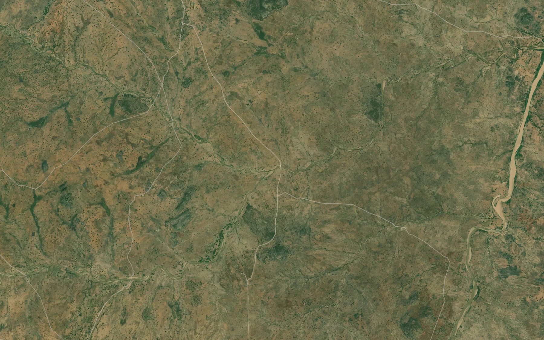 Satellite map of the River Yali