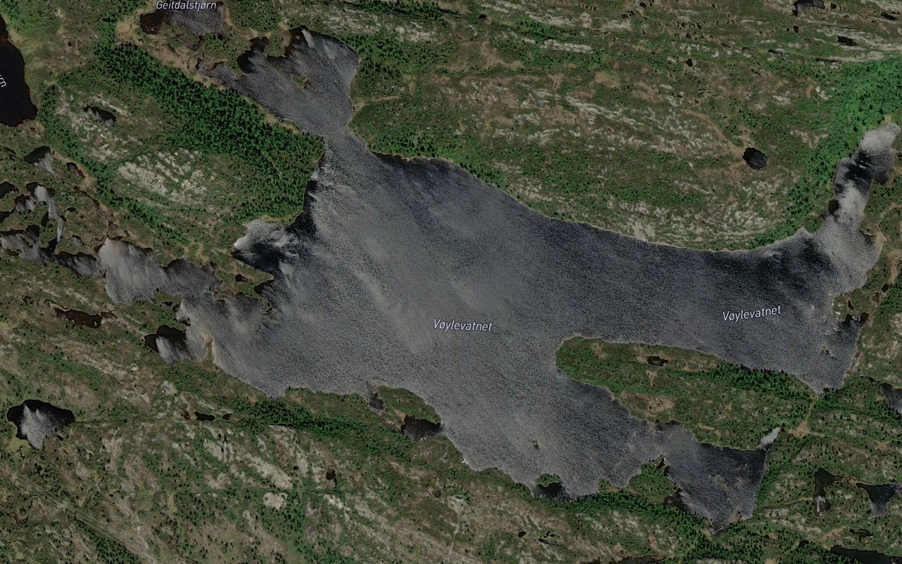 Satellite map of the Voylevatnet