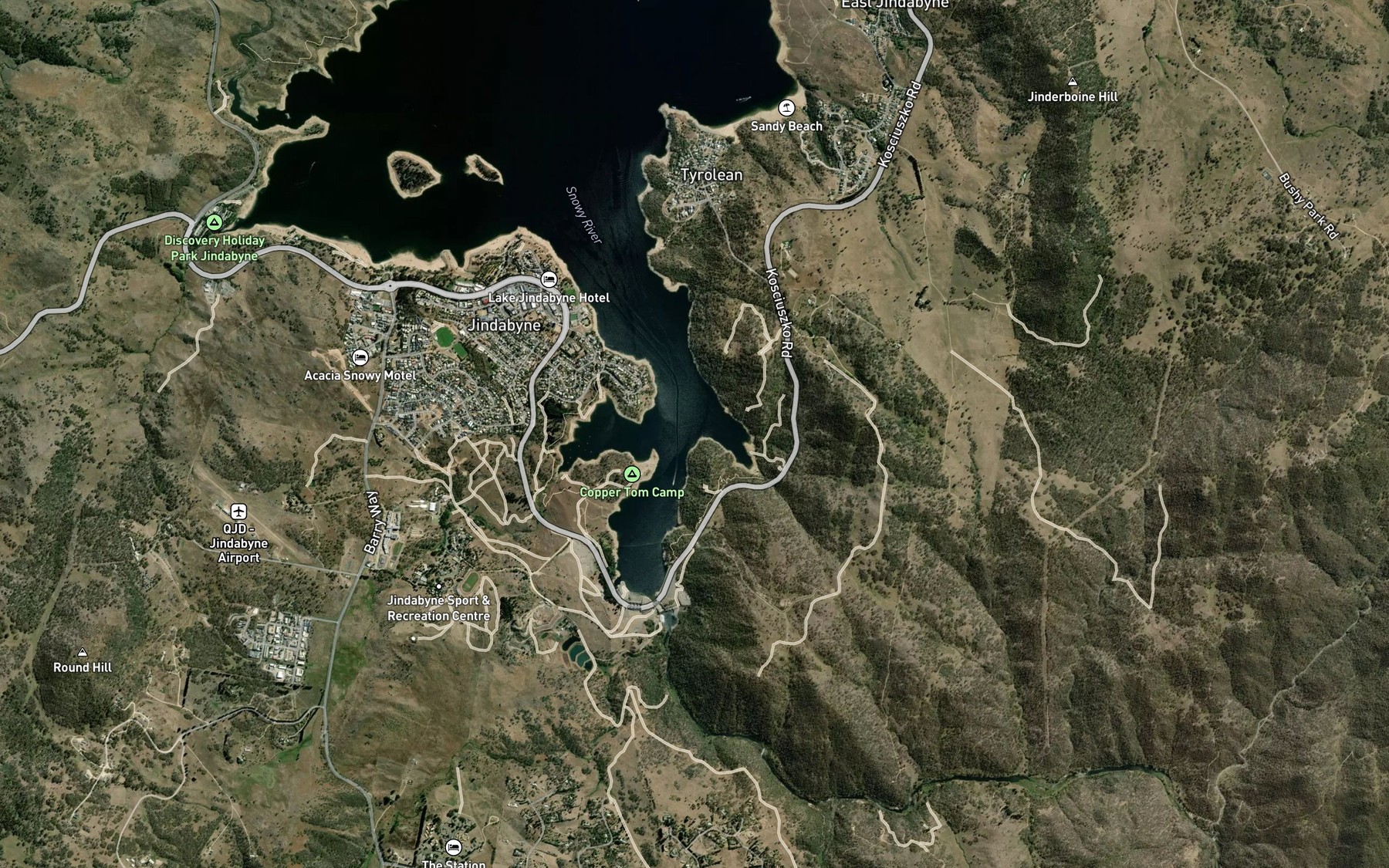 Satellite map of the Mill Inlet