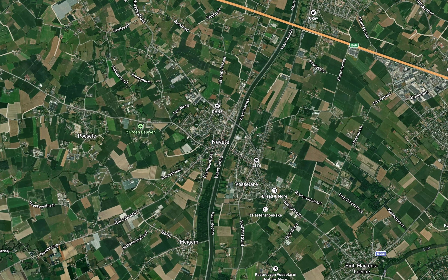 Satellite map of the Poekebeek