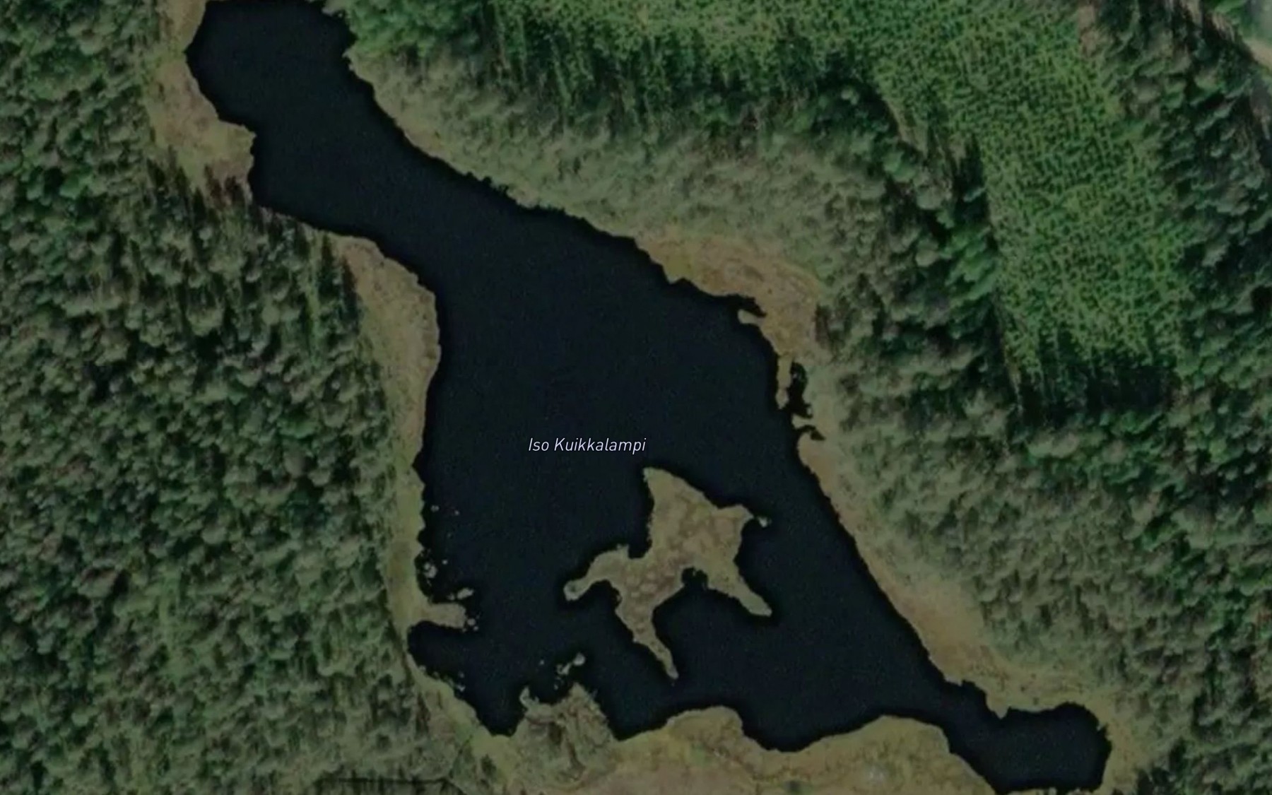 Satellite map of the Iso Kuikkalampi