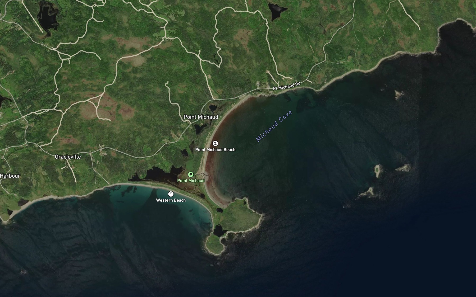 Satellite map of the Murphys Pond