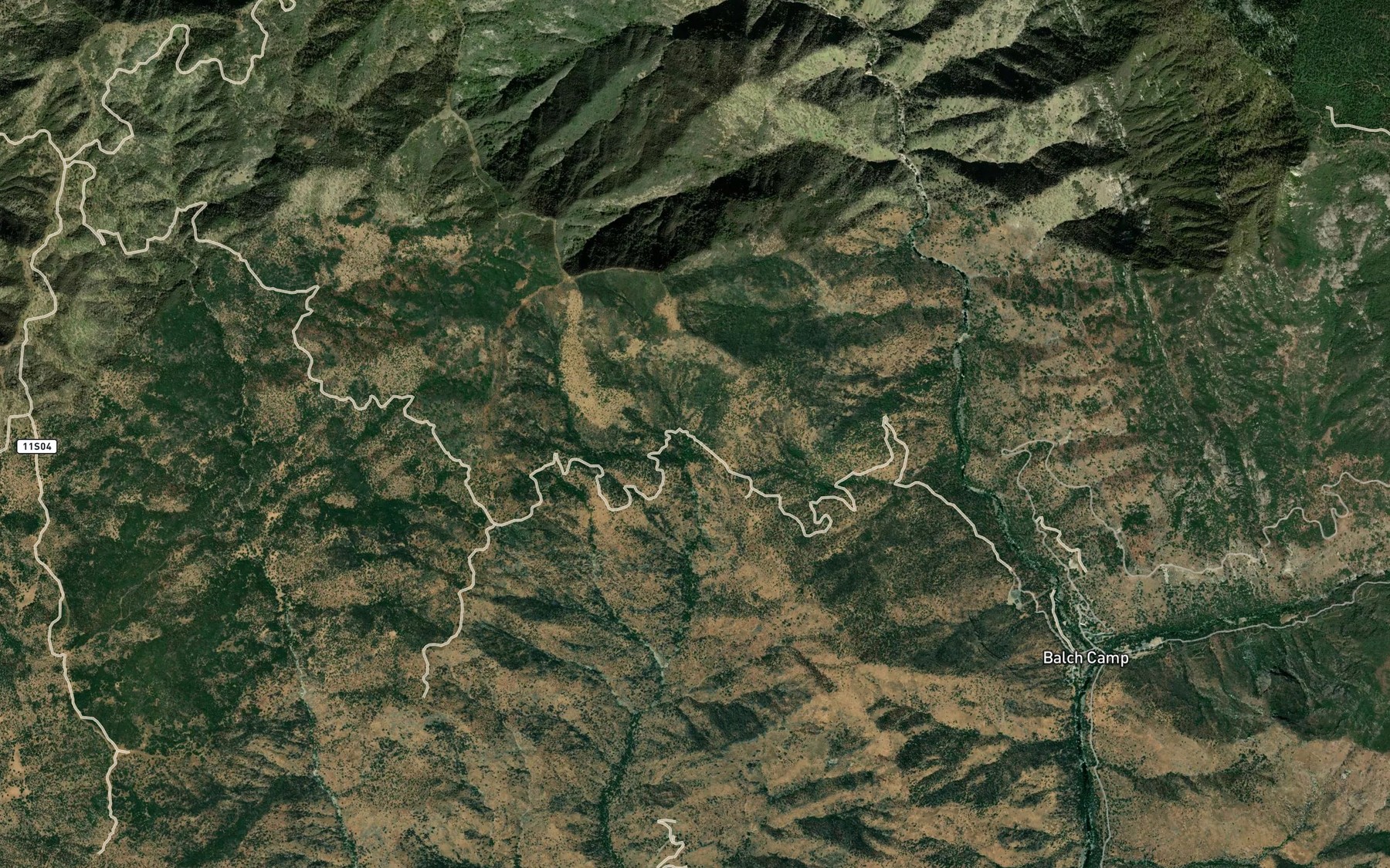 Satellite map of the Sycamore Springs