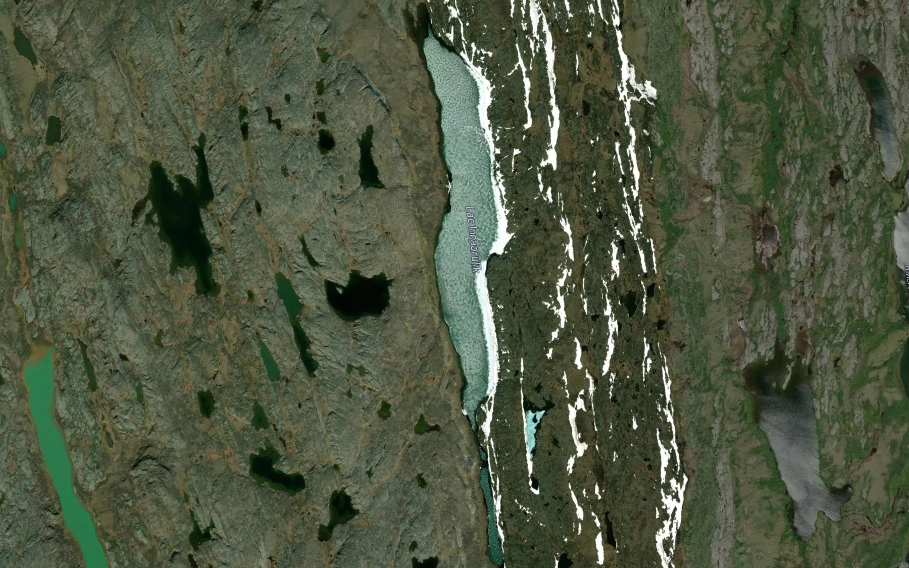 Satellite map of the Lac Innaarulik
