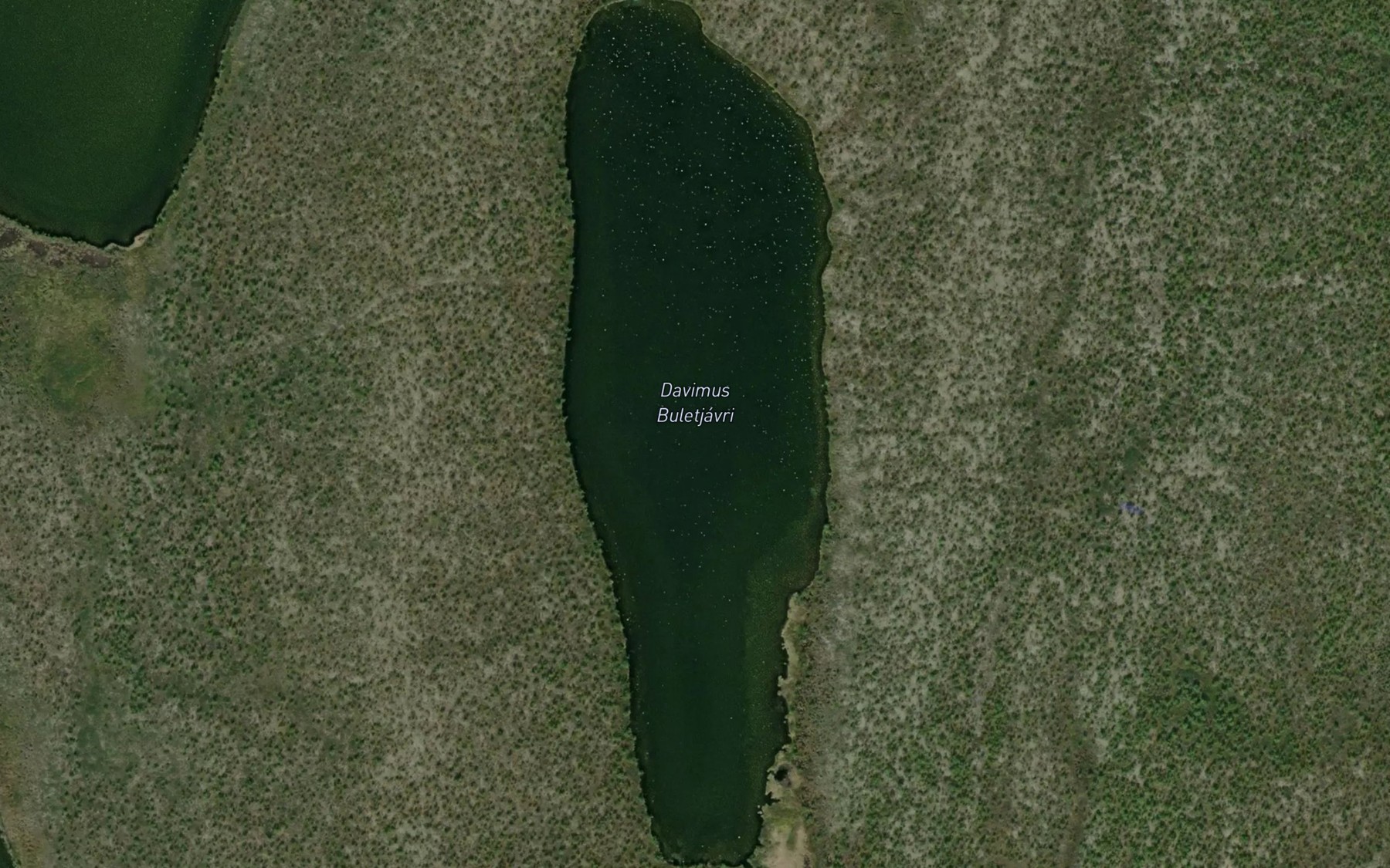 Satellite map of the Buletjavri,davimus