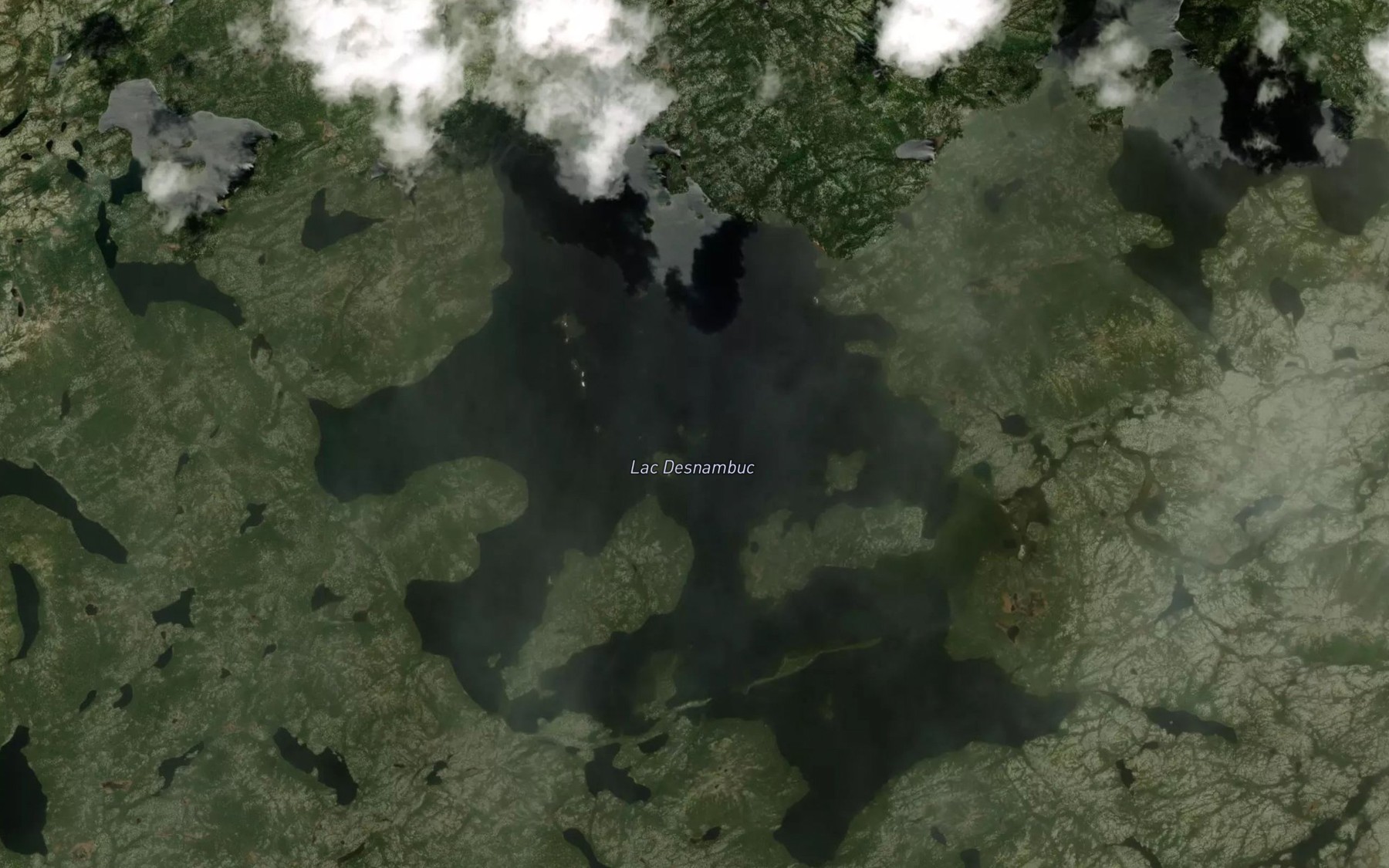 Satellite map of the Lac Desnambuc