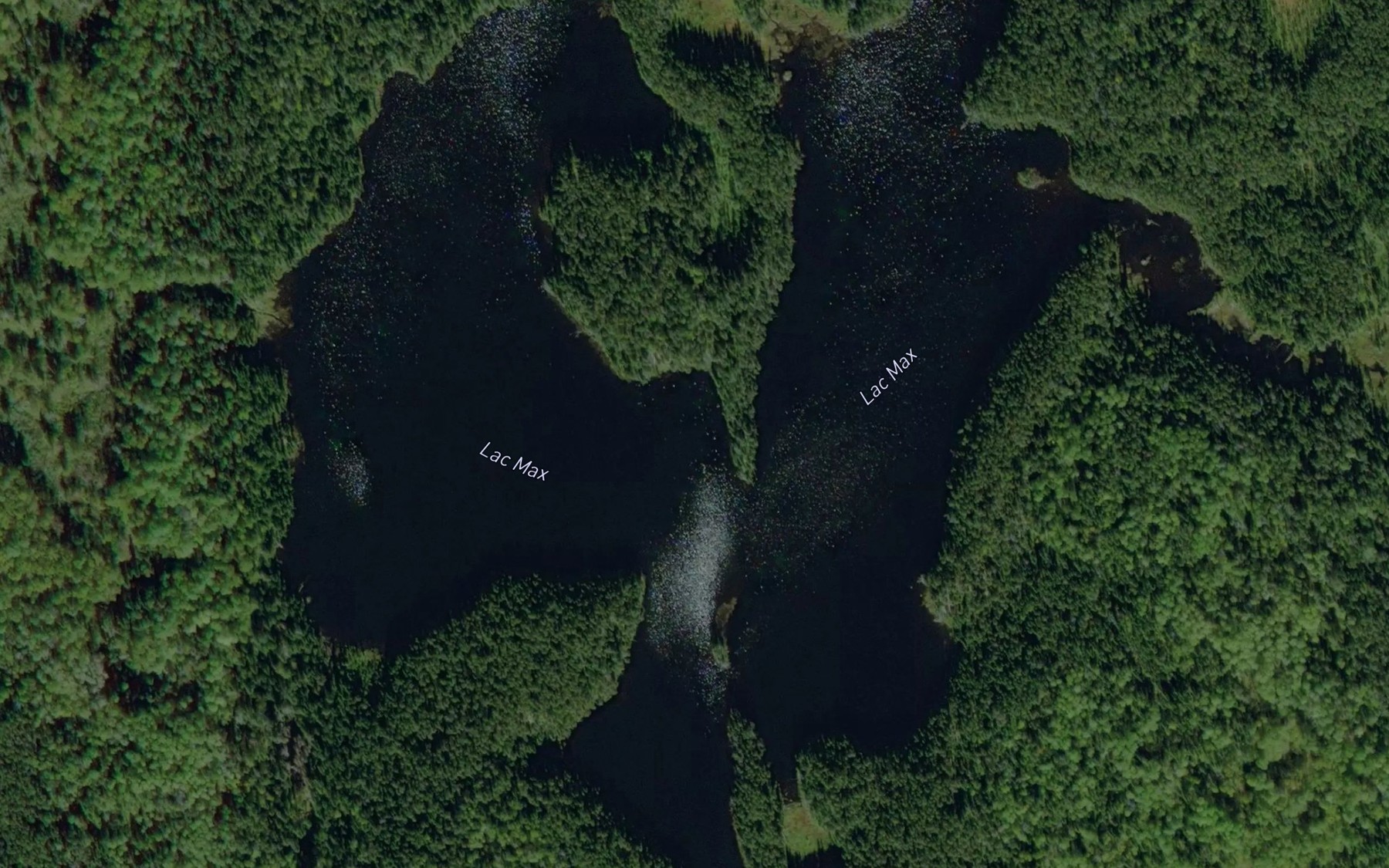 Satellite map of the Lac Max