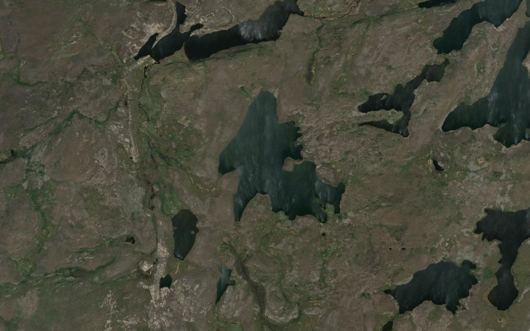 Satellite map of the Somerville Lake
