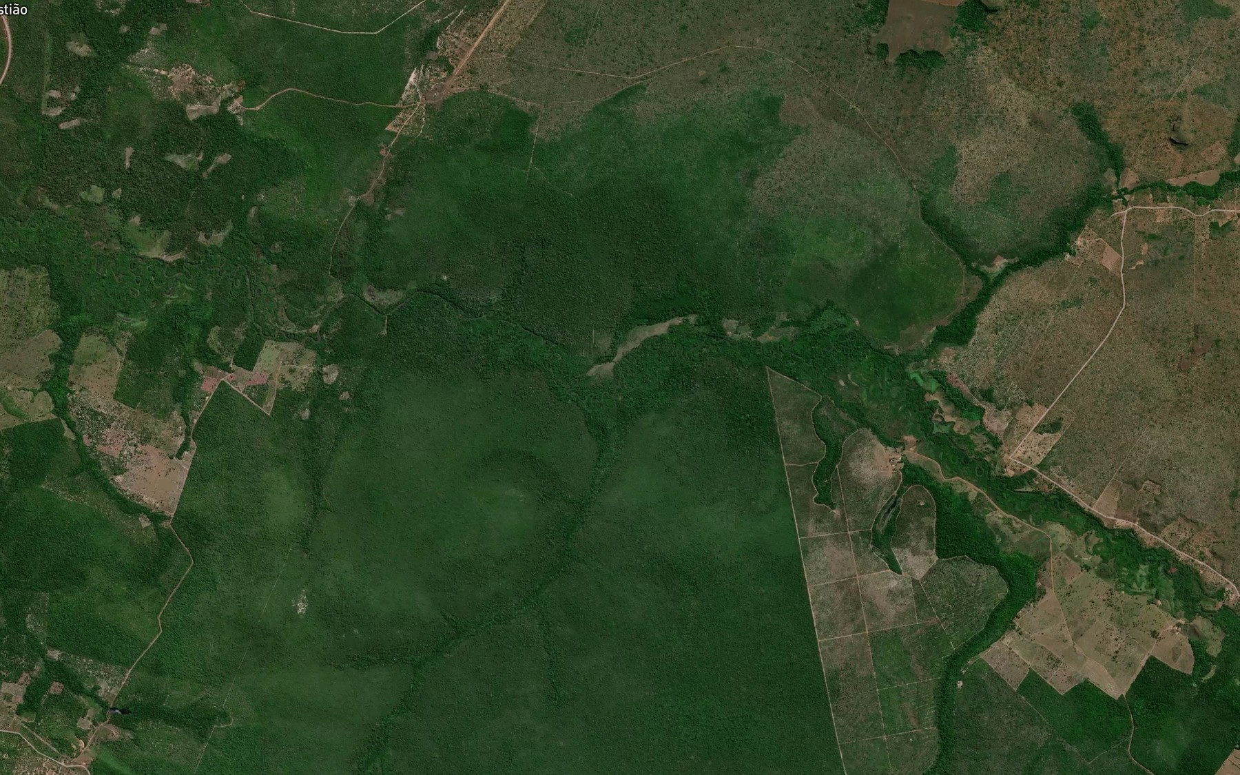 Satellite map of the Corrego Brejao