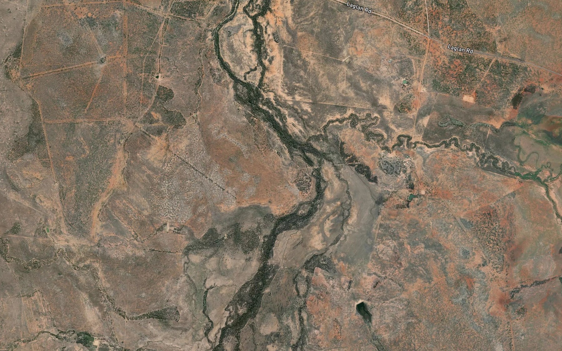 Satellite map of the Gregory Creek